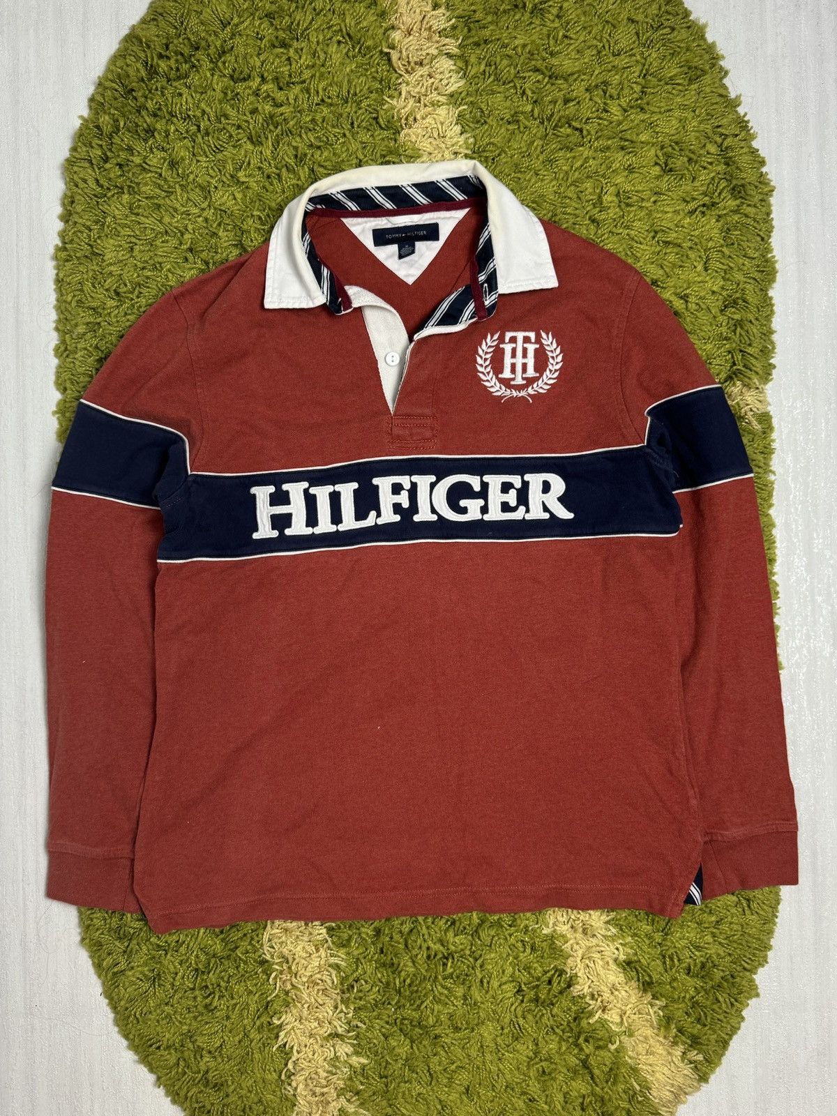 Other Vintage 90s Tommy Hilfiger polo long sleeve shirt Size US M / EU 48-50 / 2 - 1 Thumbnail