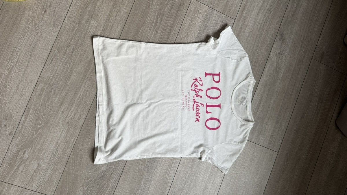 Polo Ralph Lauren Polo Ralph Lauren white logo t-shirt size M Size M / US 6-8 / IT 42-44 - 2 Thumbnail
