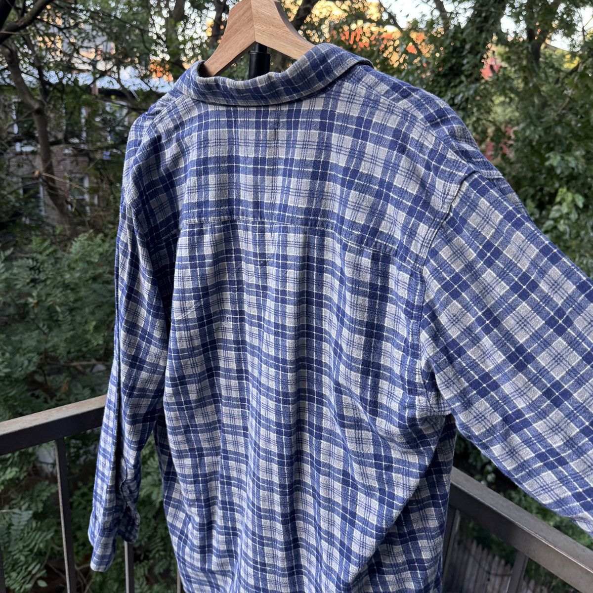 Vintage Thrashed Faded Distressed Flannel Shirt ERD Grunge Chrome Size US XL / EU 56 / 4 - 5 Thumbnail