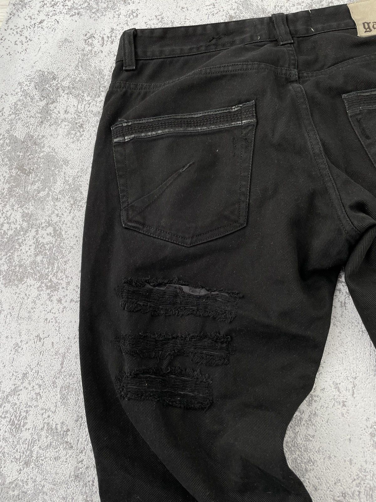 John Galliano Rare❗️John Galliano Distressed Denim Pants Size US 32 / EU 48 - 8 Thumbnail