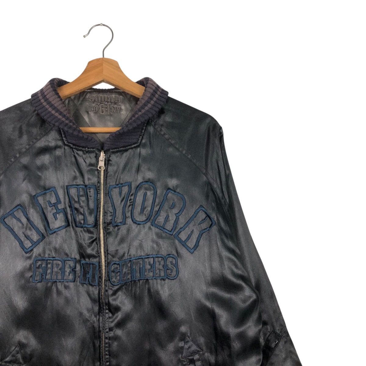 Japanese Brand × Vintage 📌Vintage Bomber Jacket New York Fire Department Big Logo Size US M / EU 48-50 / 2 - 7 Thumbnail
