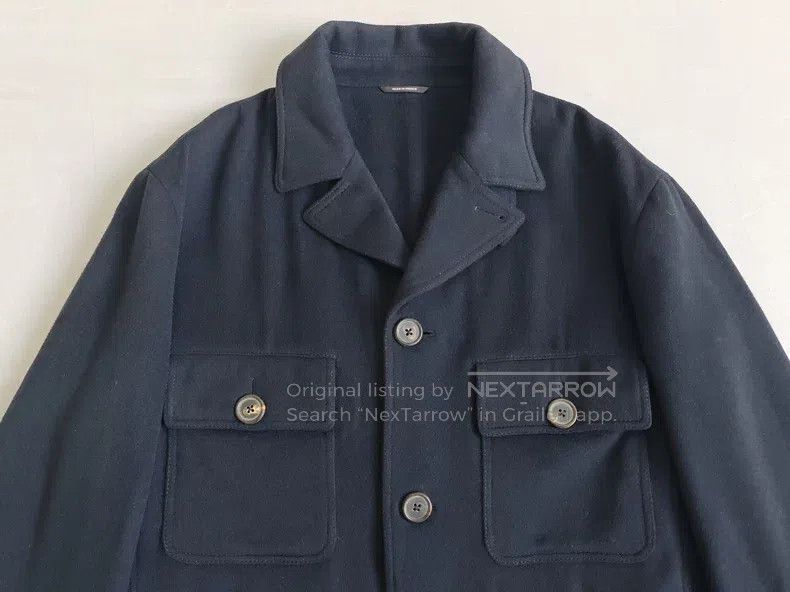 Hermes Hermes Men's hunting cashmere jacket, navy blue, 100% cash Size US M / EU 48-50 / 2 - 3 Thumbnail
