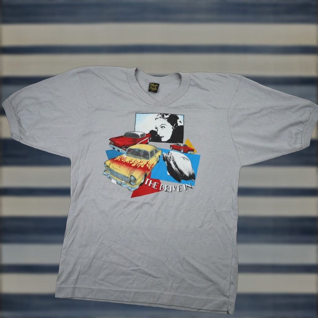 Vintage VINTAGE The Drive Ins Graphic Ringer T Shirt Size US L / EU 52-54 / 3 - 1 Thumbnail