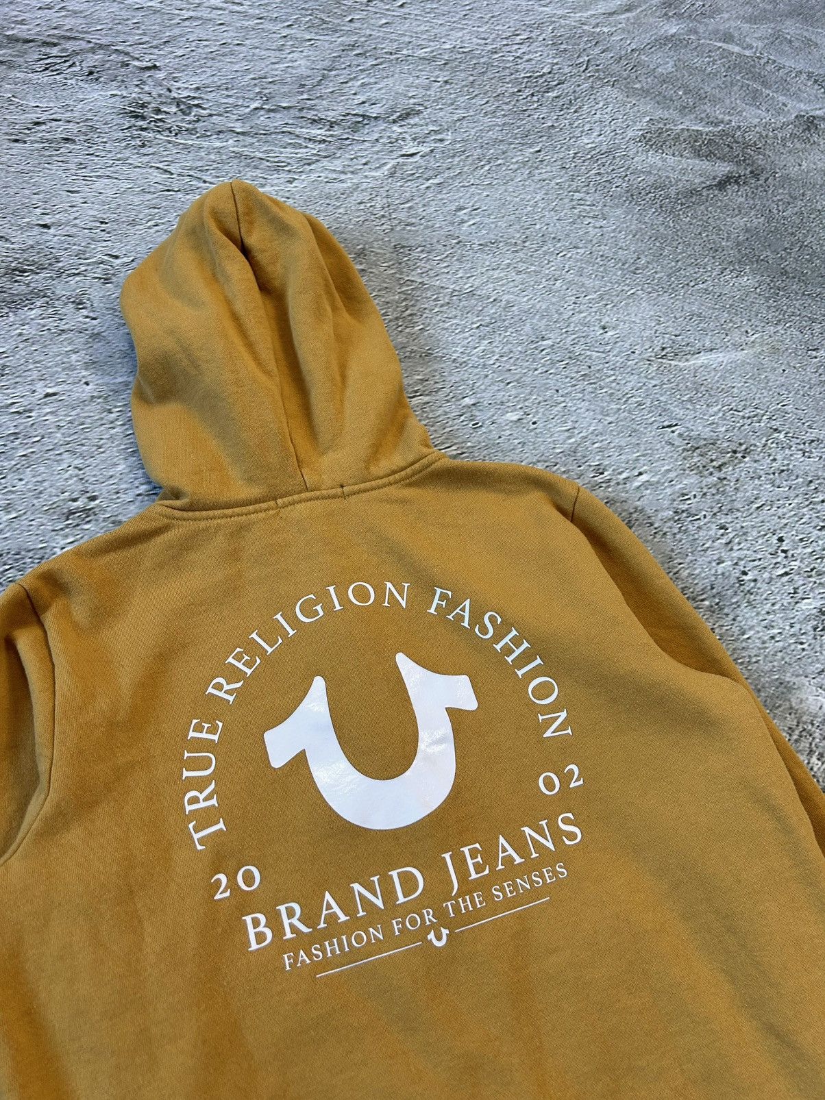True Religion × Vintage True Religion vintage orange zip hoodie big logo Y2K Size US XS / EU 42 / 0 - 7 Thumbnail