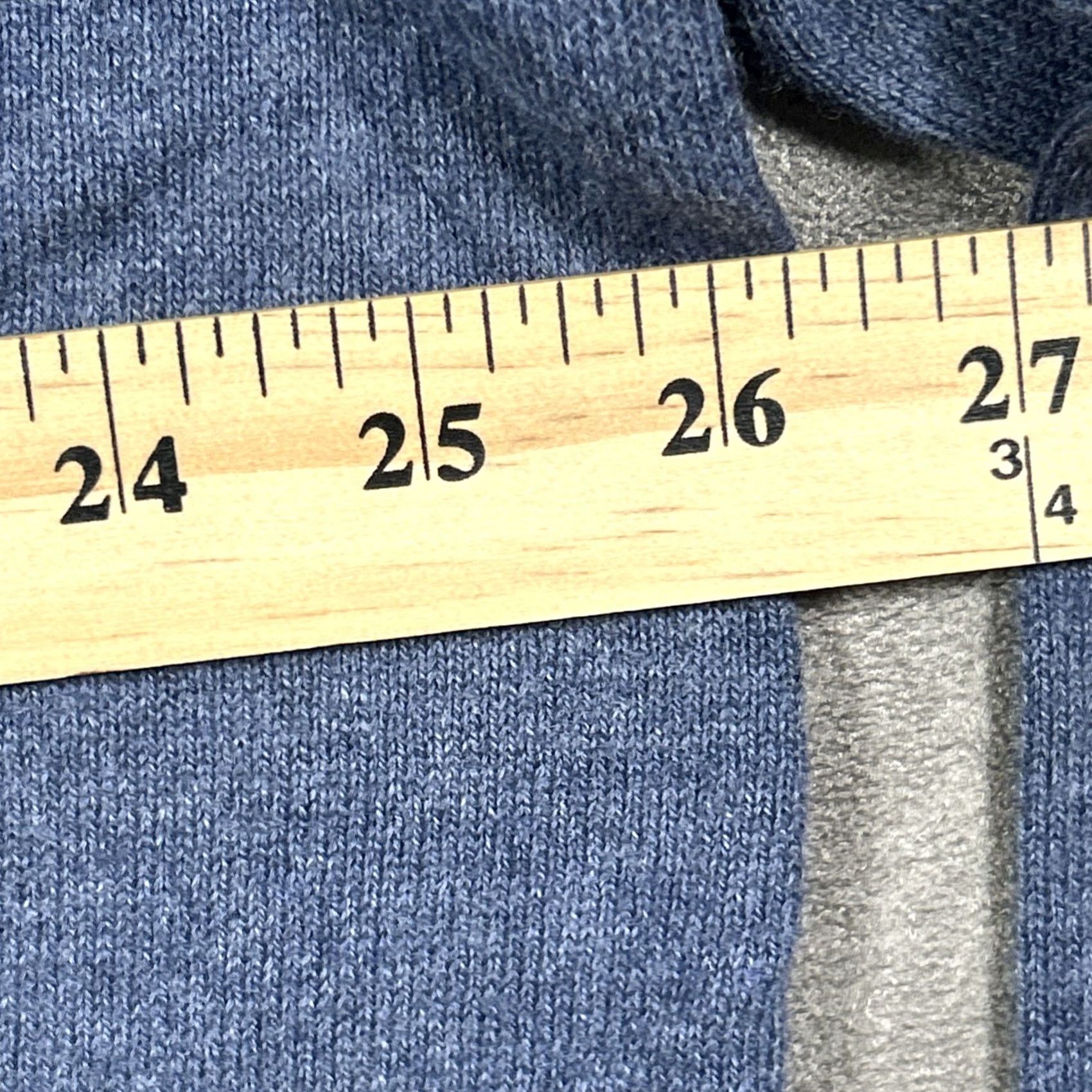 Vintage LL Bean Mens V-Neck Sweater XXL Tall Indigo Cotton Cashmere Pullover Business Casual Travel Size US XXL / EU 58 / 5 - 6 Thumbnail