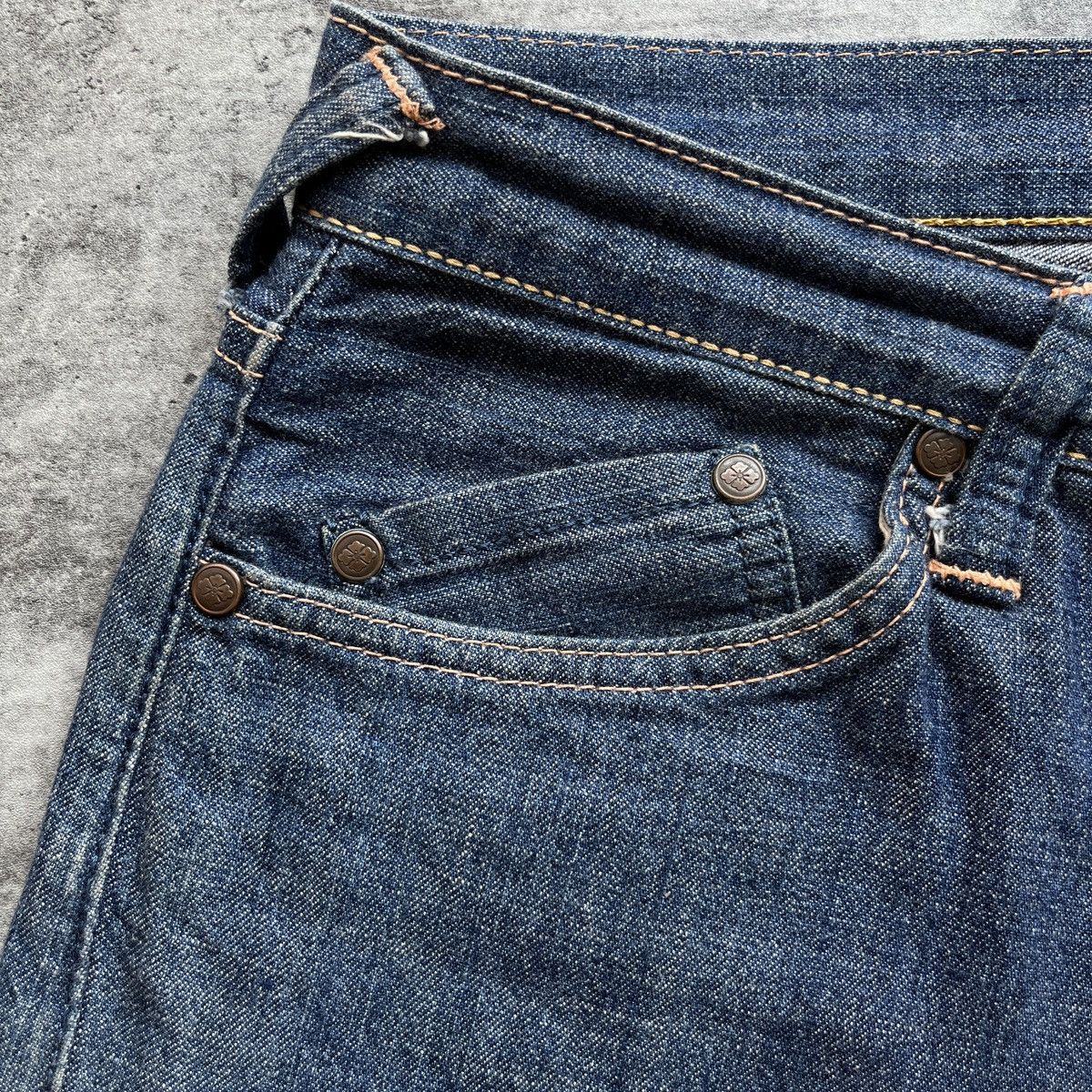 Evisu × Japanese Brand Evisu Yamane Seagull Smile Jorts Size US 30 / EU 46 - 14 Thumbnail