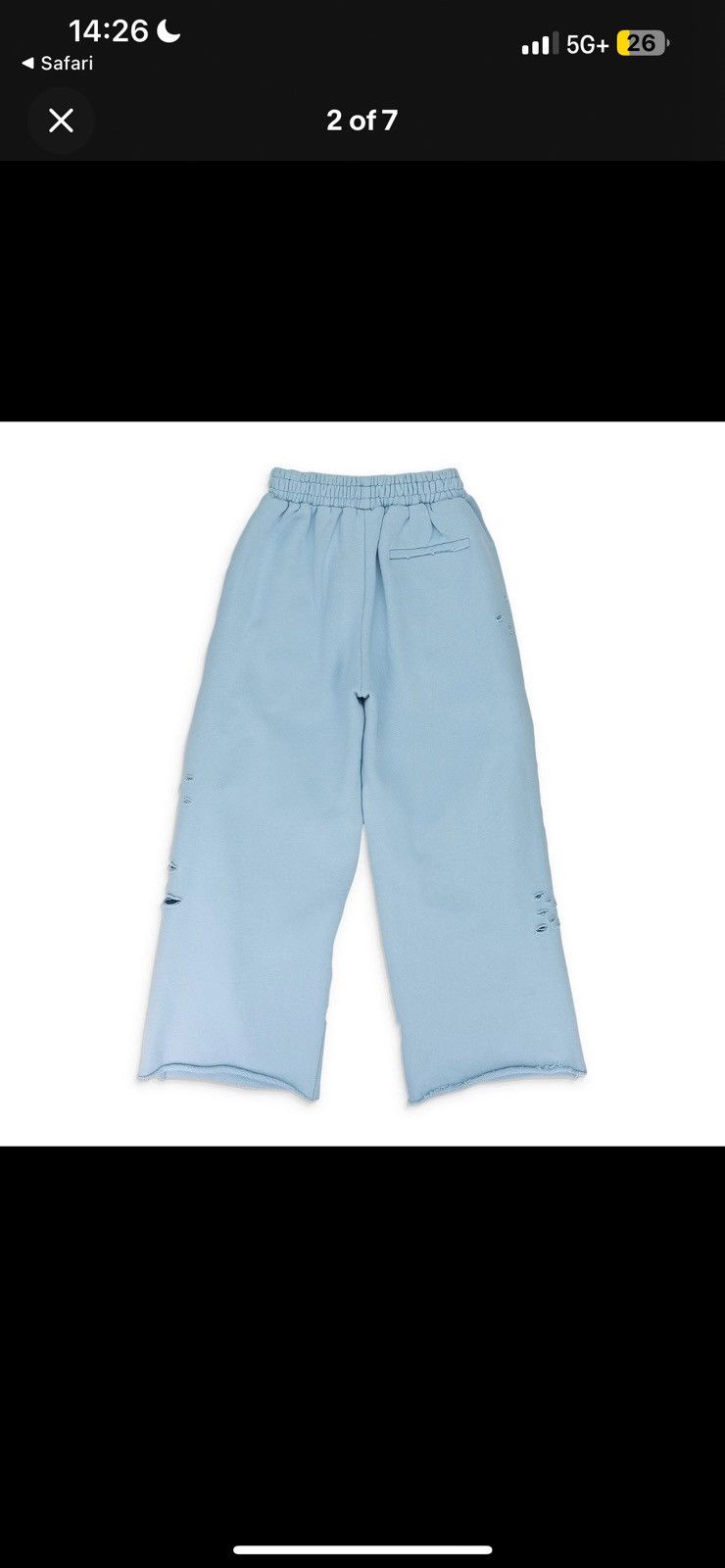 murd333r.fm Murd333r.FM Sweatpants Baby Blue Size M Size US 32 / EU 48 - 2 Thumbnail
