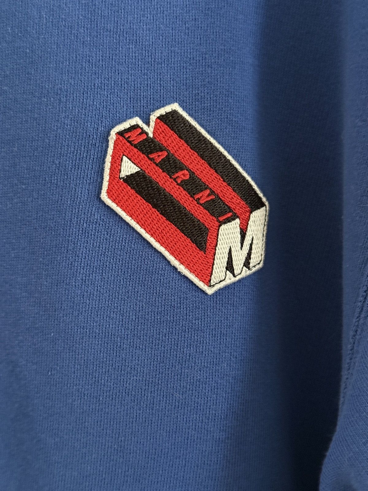 Marni Marni Blue Crewneck Sweatshirt – Size XL Size US XL / EU 56 / 4 - 2 Thumbnail
