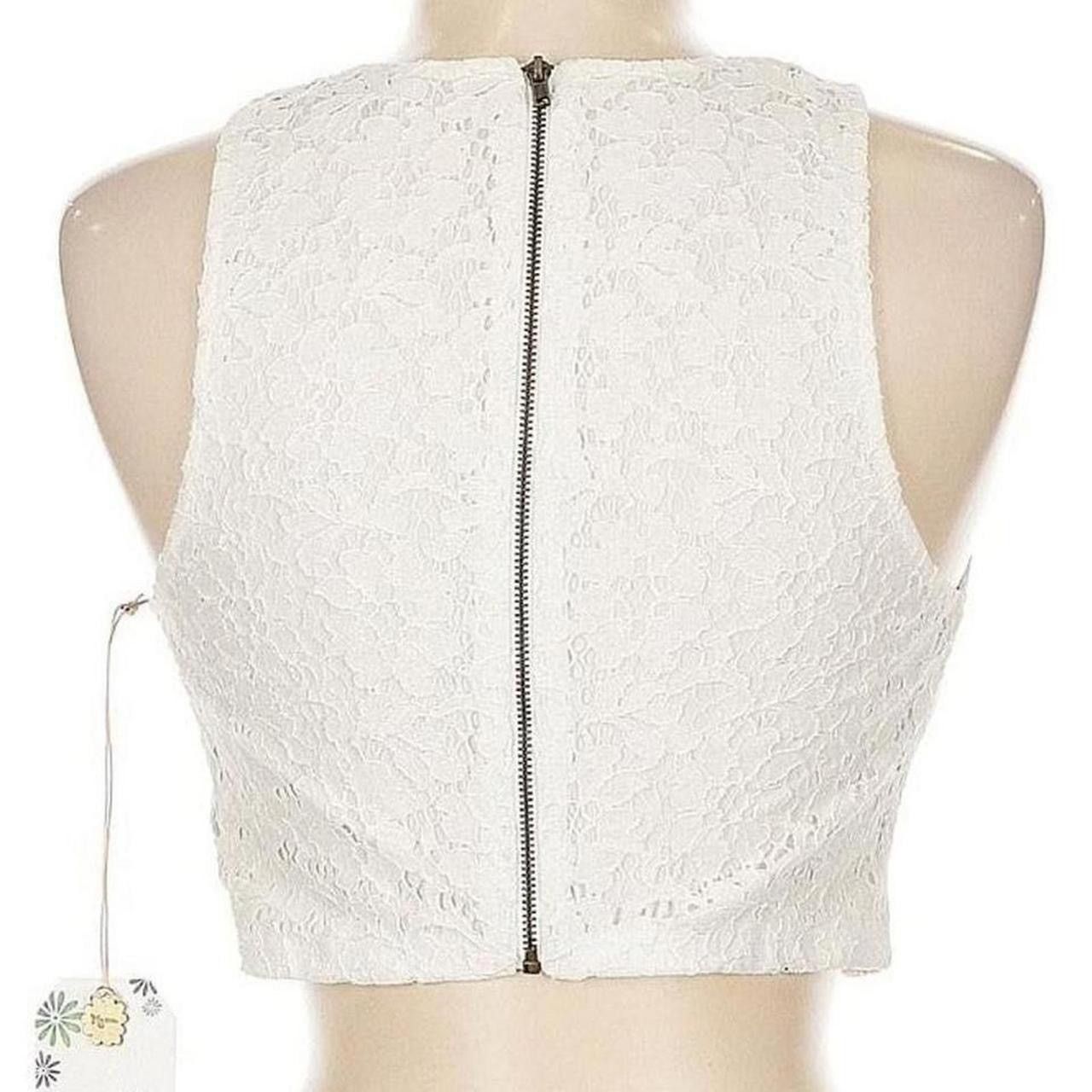 Show Me Your MuMu Show Me Your Mumu White lace cropped sleeveless top eyelet Size M / US 6-8 / IT 42-44 - 2 Thumbnail