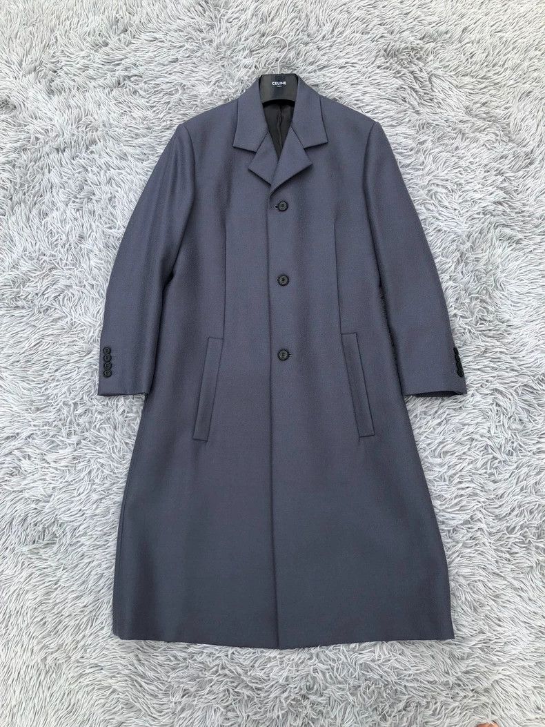 Dior 20ss haze blue wool coat 2501-Nextarrow