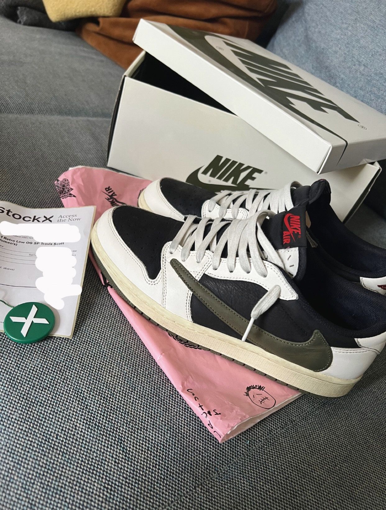 Jordan Brand × Travis Scott Jordan 1 Retro Low OG SP Travis Scott Olive Size US 11.5 / EU 44-45 - 1 Thumbnail