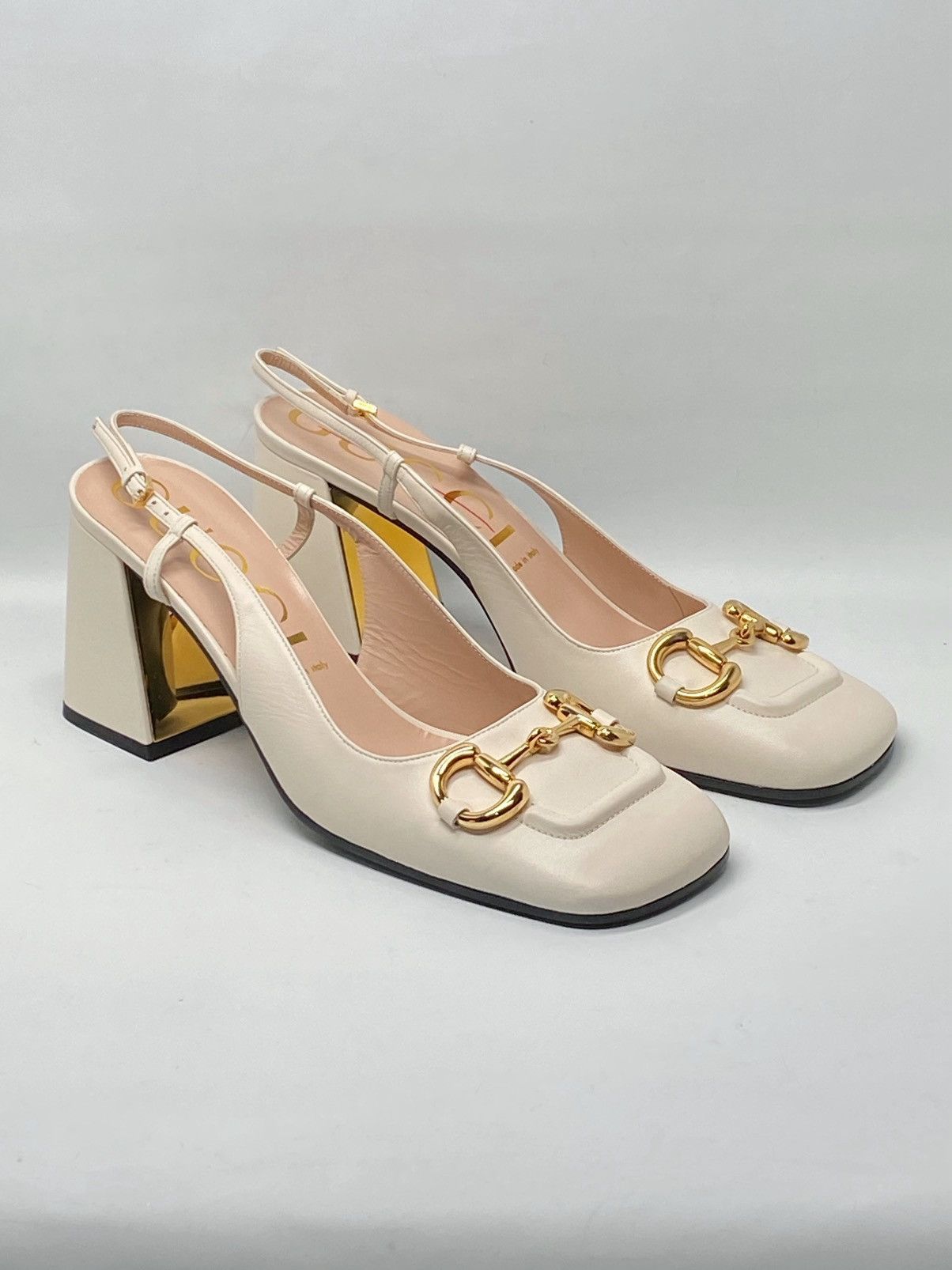 Gucci Gucci Baby Mid-Heel Horsebit Slingback Pumps size 41.5 Size US 11.5 / IT 41.5 - 4 Thumbnail
