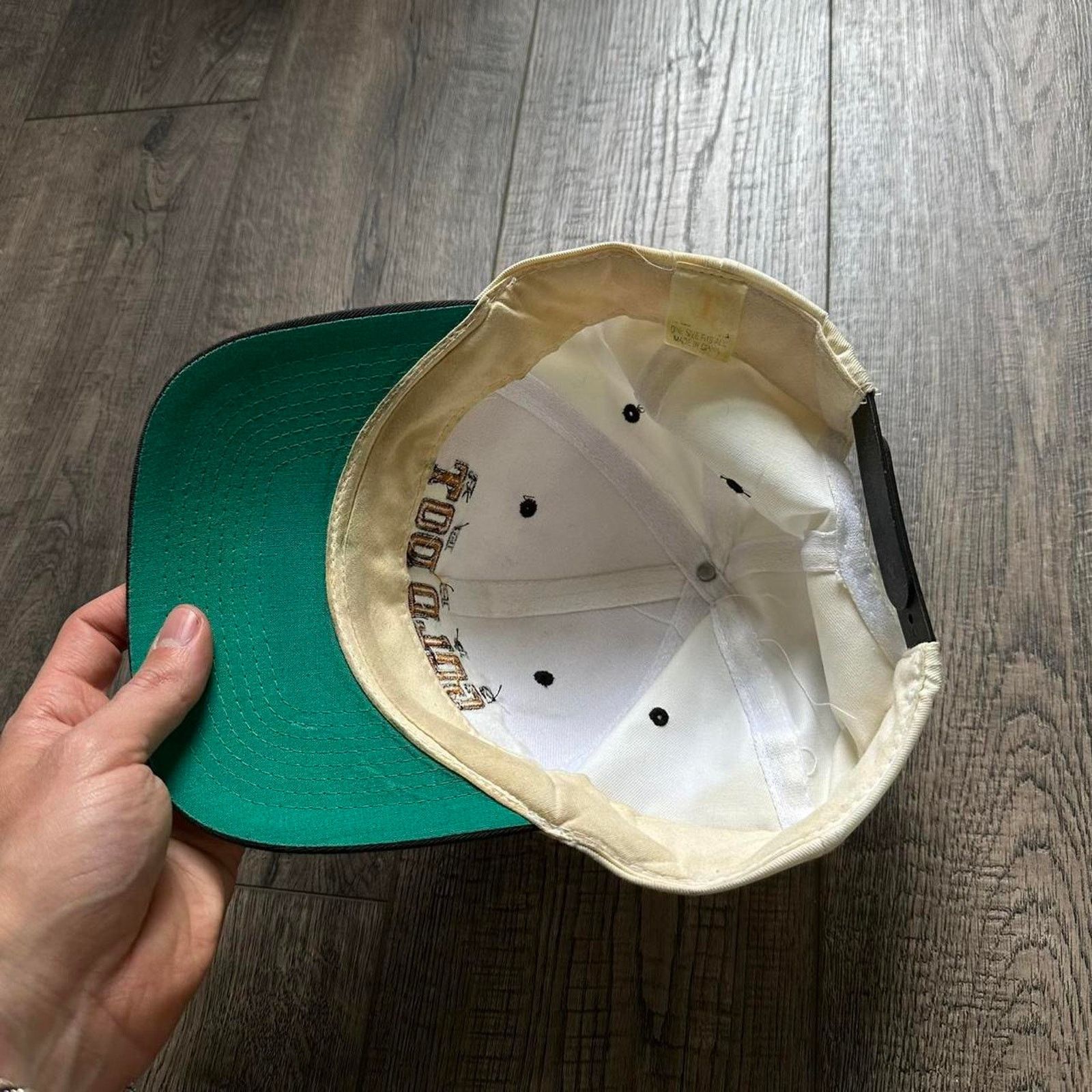 Vintage Vintage 90s Gold Dot Ammo Thrashed USA Trucker Hat Cap Size ONE SIZE - 5 Thumbnail