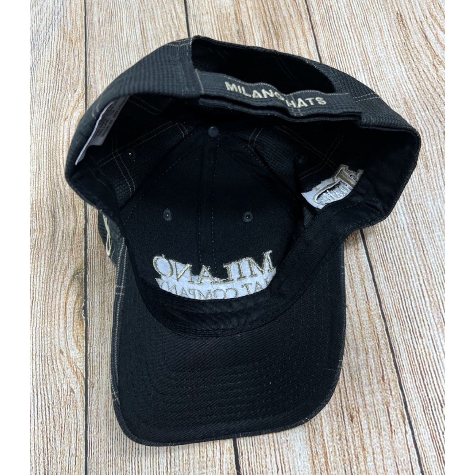 Justin Boots Milano Hat Company Justin Boots Western Wear Cap Plaid Grey Adjustable One Size Men Baseball Cap Gray Adjustable Western Size ONE SIZE - 4 Thumbnail