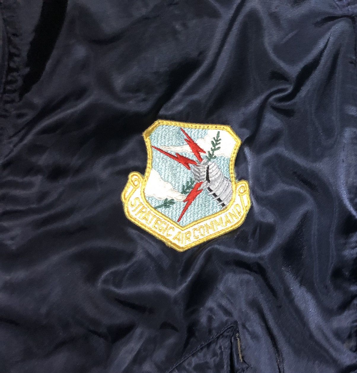 Vintage Vtg USAF Houston MA-1 Bombers Flight Jacket Size US L / EU 52-54 / 3 - 7 Thumbnail