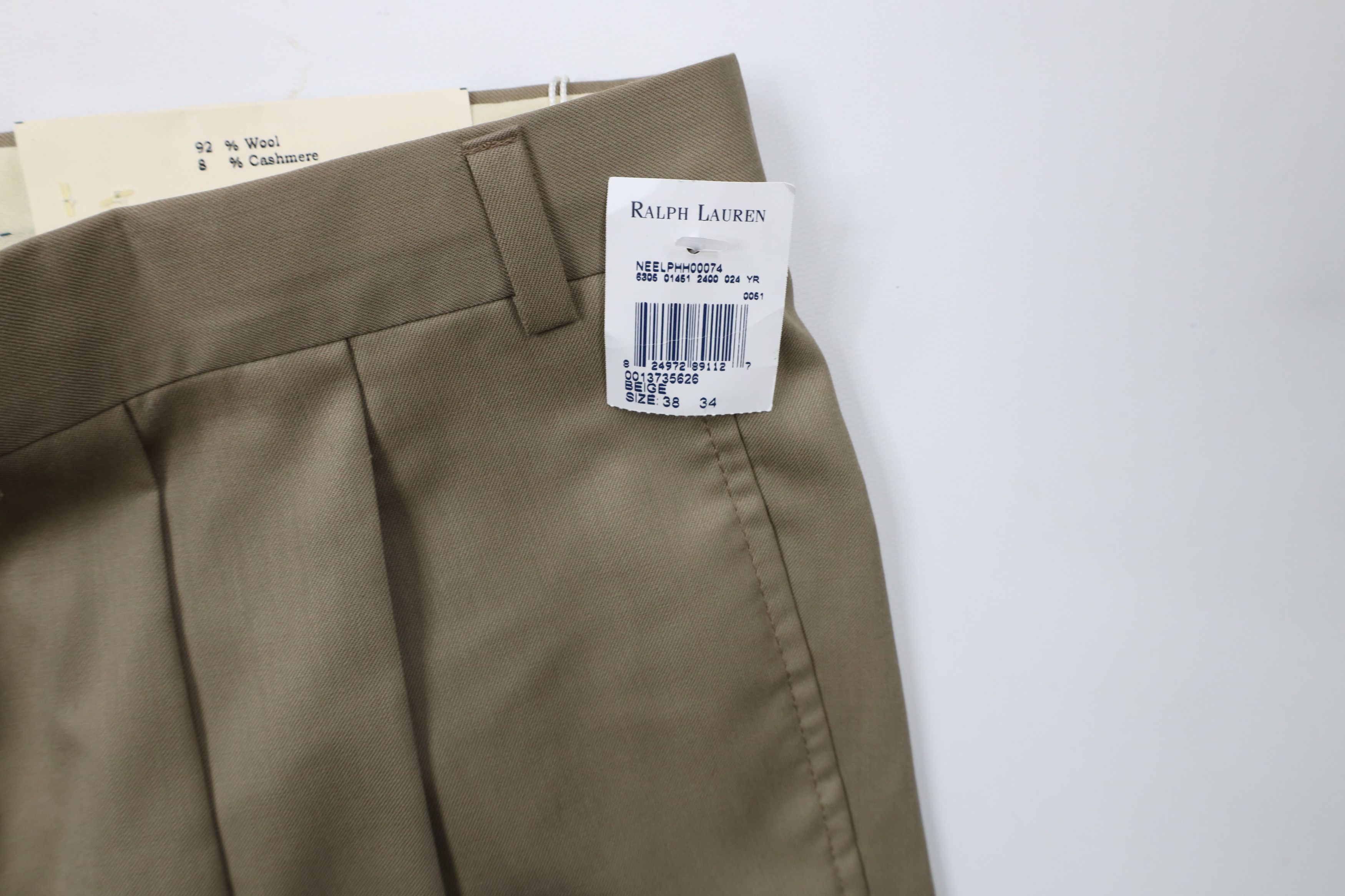 Ralph Lauren × Vintage Deadstock Vintage 90s Ralph Lauren Cashmere Wide Leg Pants Size US 38 / EU 54 - 6 Thumbnail