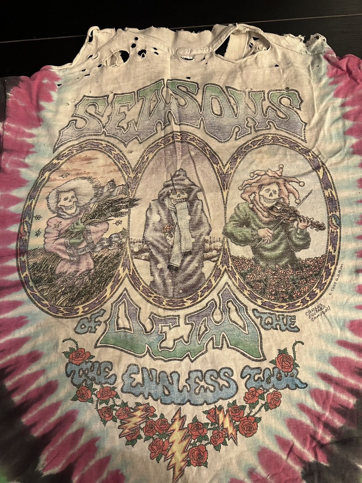 Vintage *Rare* 1993 “Seasons of the Dead”, The Endless Tour Size US L / EU 52-54 / 3 - 7 Thumbnail