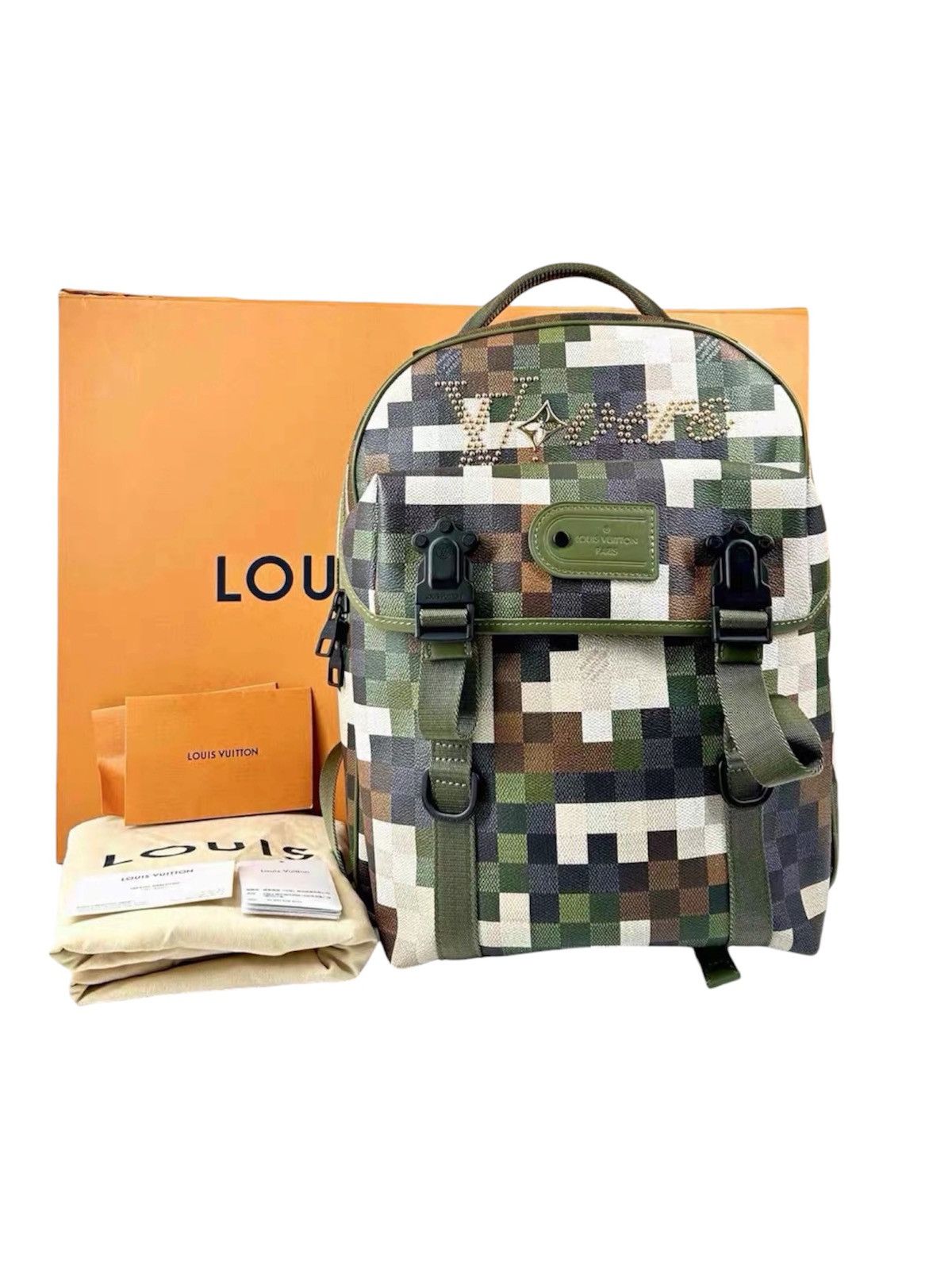 Louis Vuitton Louis Vuitton Damoflage Motion Leather Brown Backpack Size ONE SIZE - 1 Thumbnail