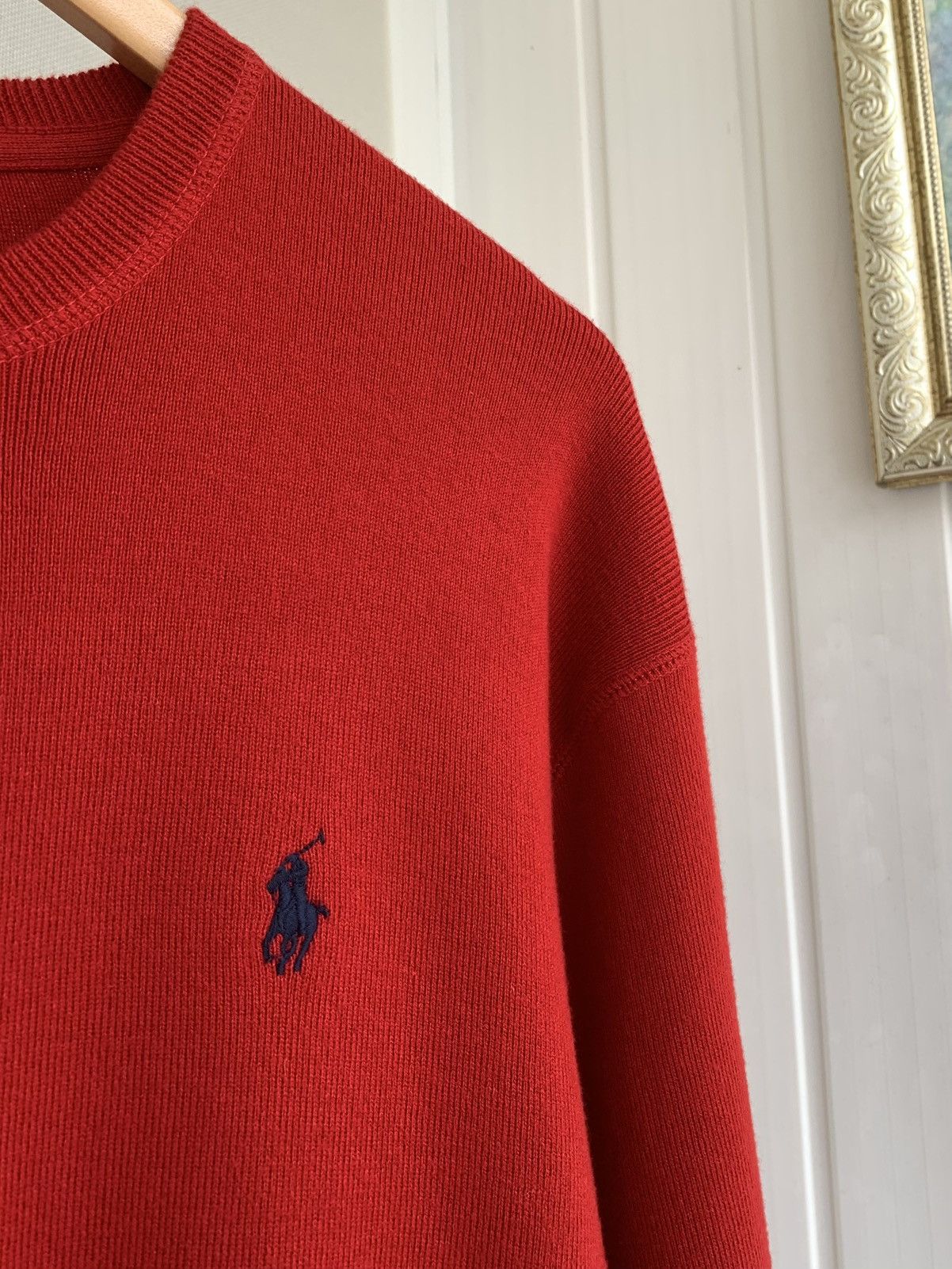 Polo Ralph Lauren Polo Ralph Lauren Sweatshirt Crew Neck Red Mens Size L Size US L / EU 52-54 / 3 - 4 Thumbnail