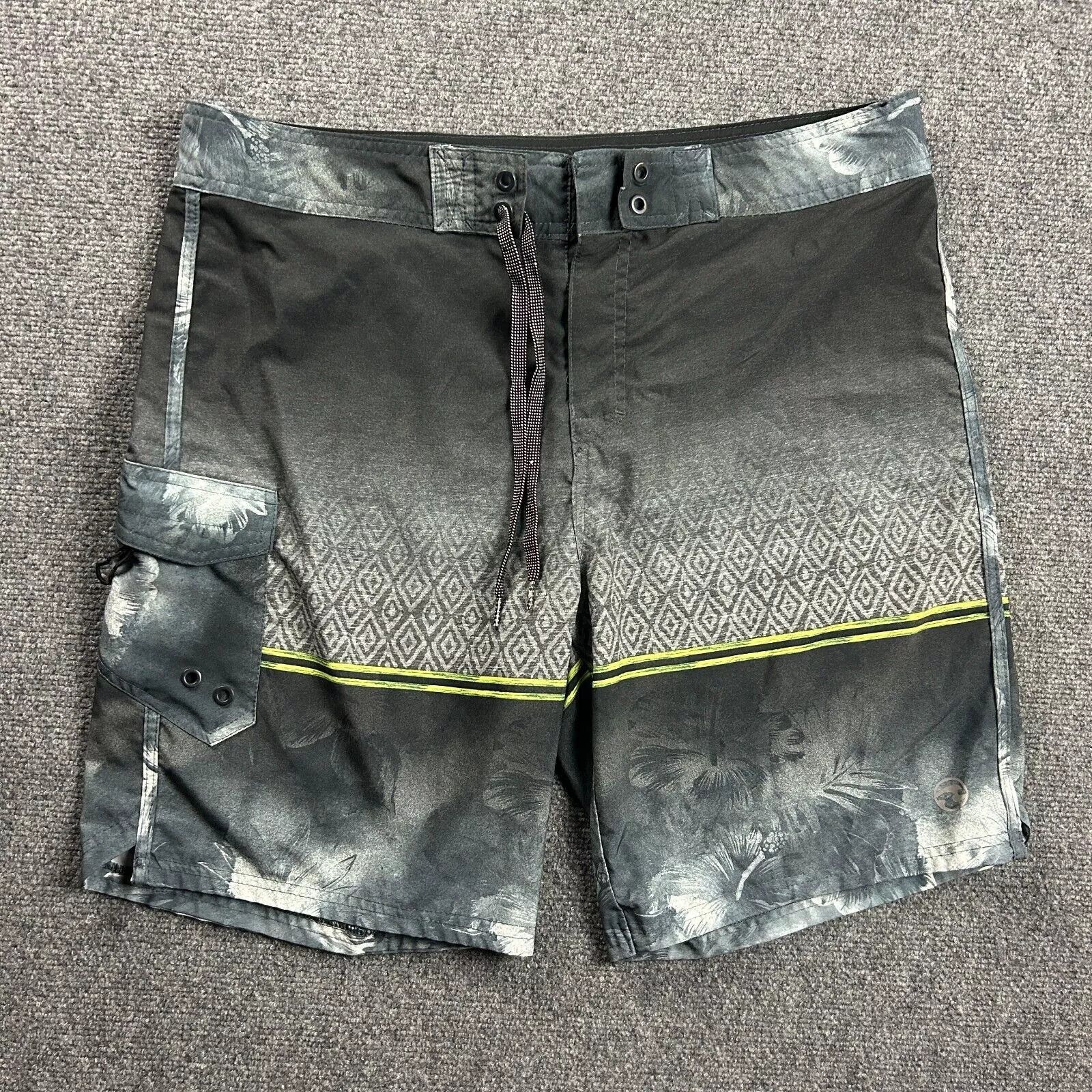 Ocean Current Ocean Current Board Shorts Mens 38 Swim Gray Trunks Size US 38 / EU 54 - 1 Thumbnail