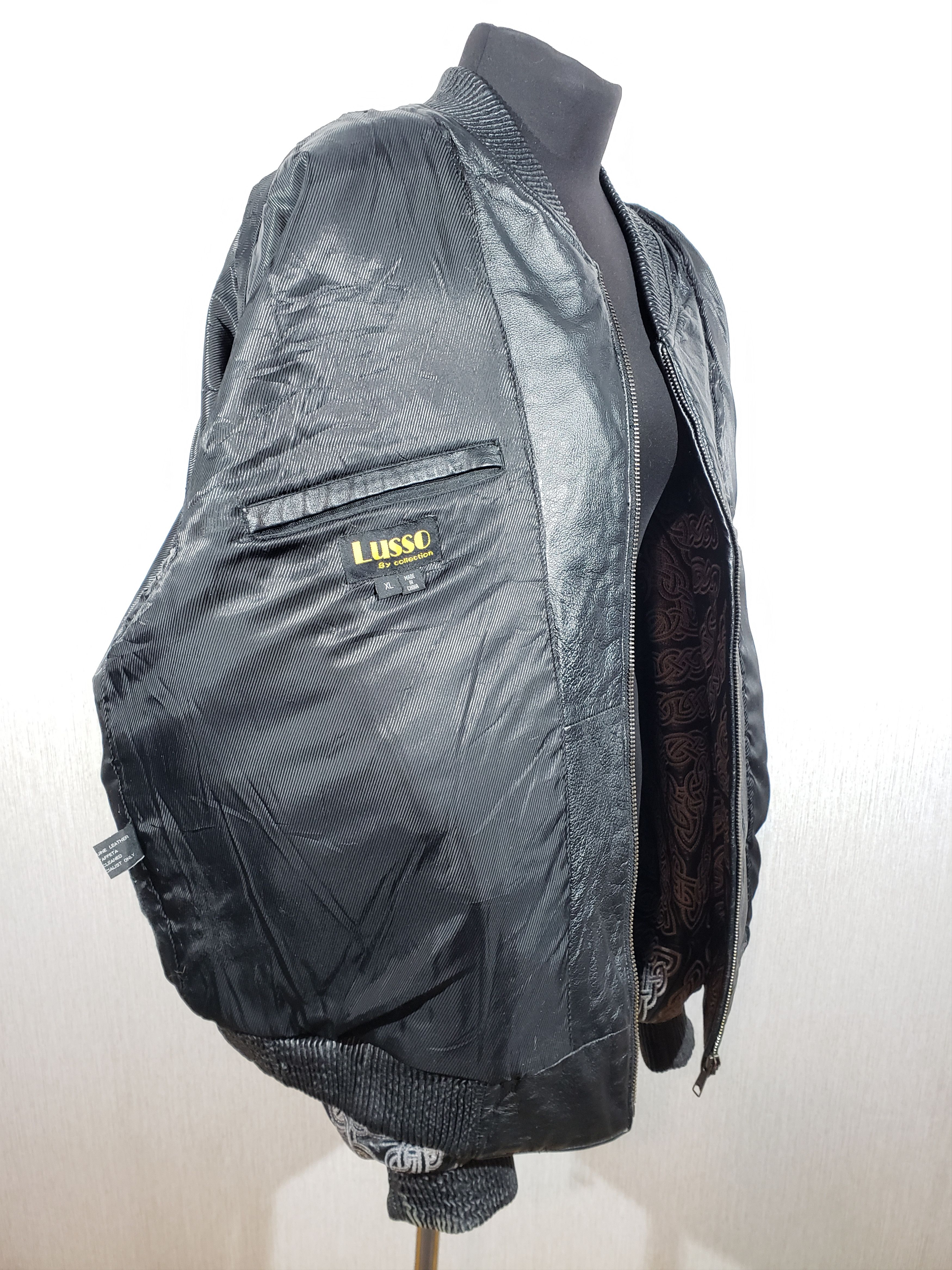 Other Refined men's black leather jacket. Size US XXL / EU 58 / 5 - 6 Thumbnail