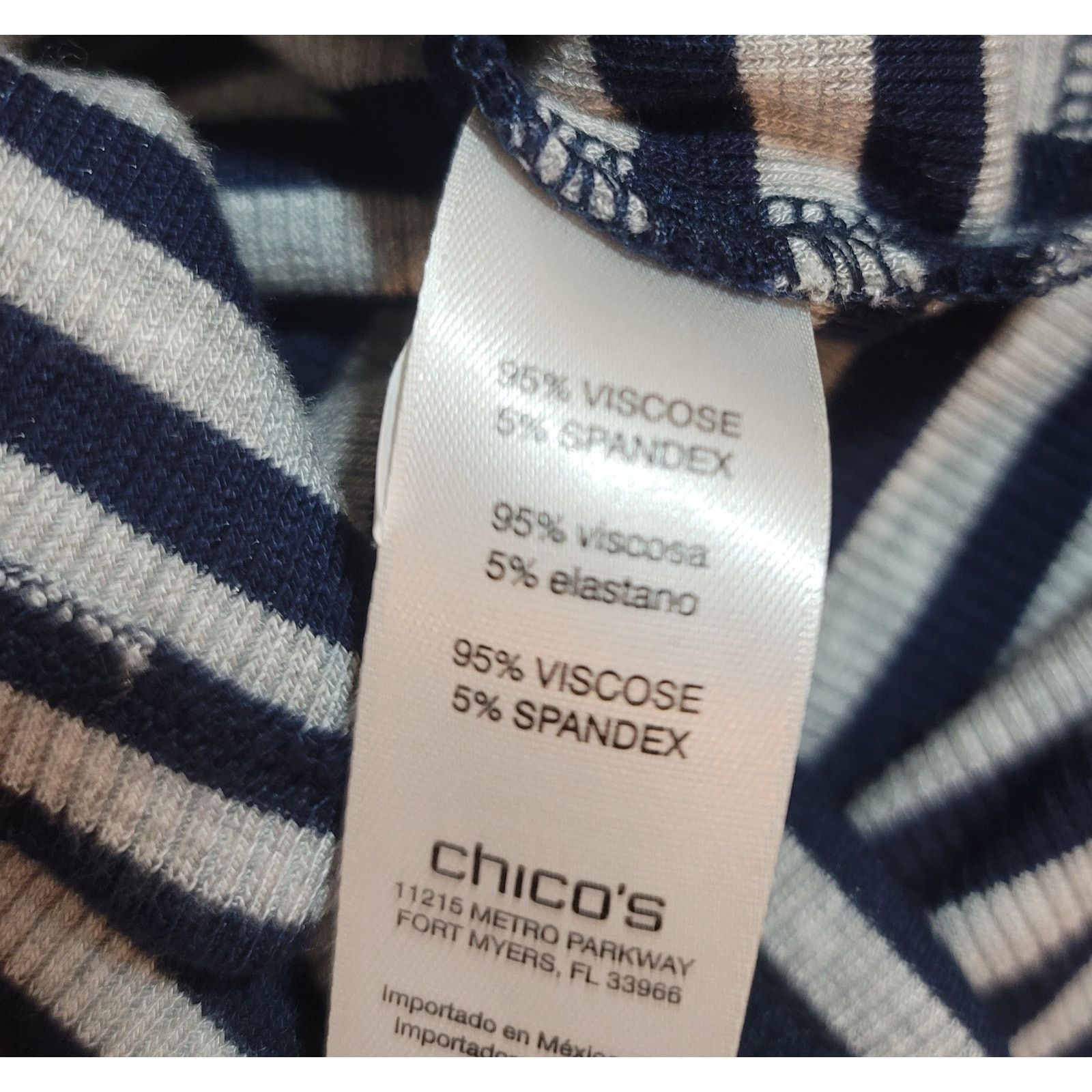 Chicos Zenergy By Chico's Black Stripe A-Line Mini Dress 2 Large Size L / US 10 / IT 46 - 4 Thumbnail