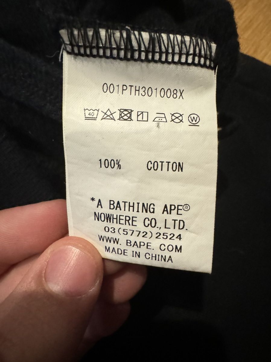 Bape Bape black and yellow joggers Size US 32 / EU 48 - 8 Thumbnail