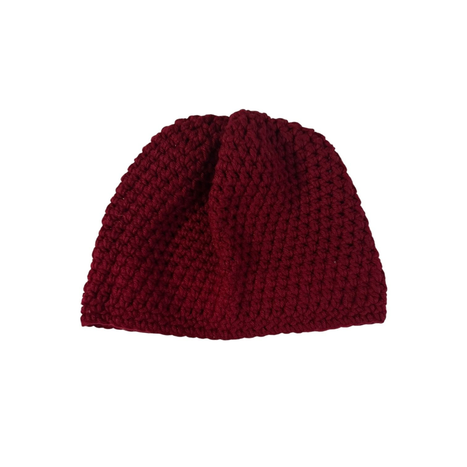 Other Women’s Dark Red Knitted Beanie Hat – One Size Size ONE SIZE - 1 Thumbnail