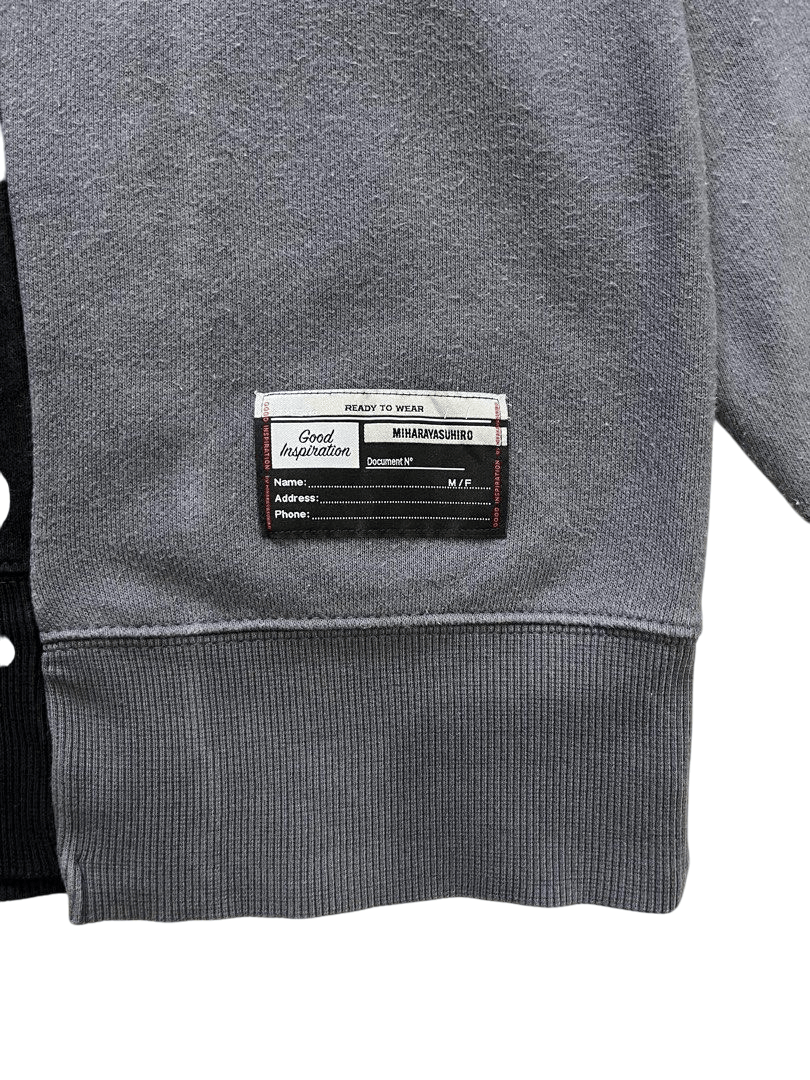 GU × Maison MIHARA YASUHIRO Miharayasuhiro Japanese Reconstructed Sweatshirt Crewneck Size US S / EU 44-46 / 1 - 3 Thumbnail