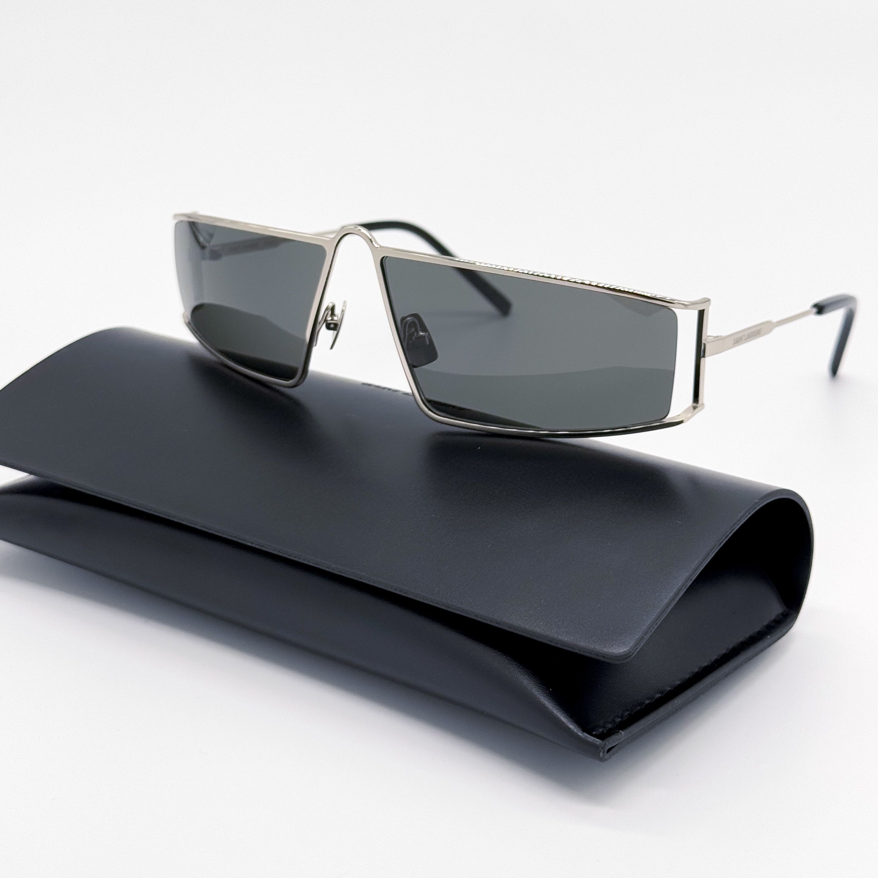 Saint Laurent Paris NEW SAINT LAURENT SL 606 002 SILVER WOMEN SUNGLASSES Size ONE SIZE - 1 Thumbnail