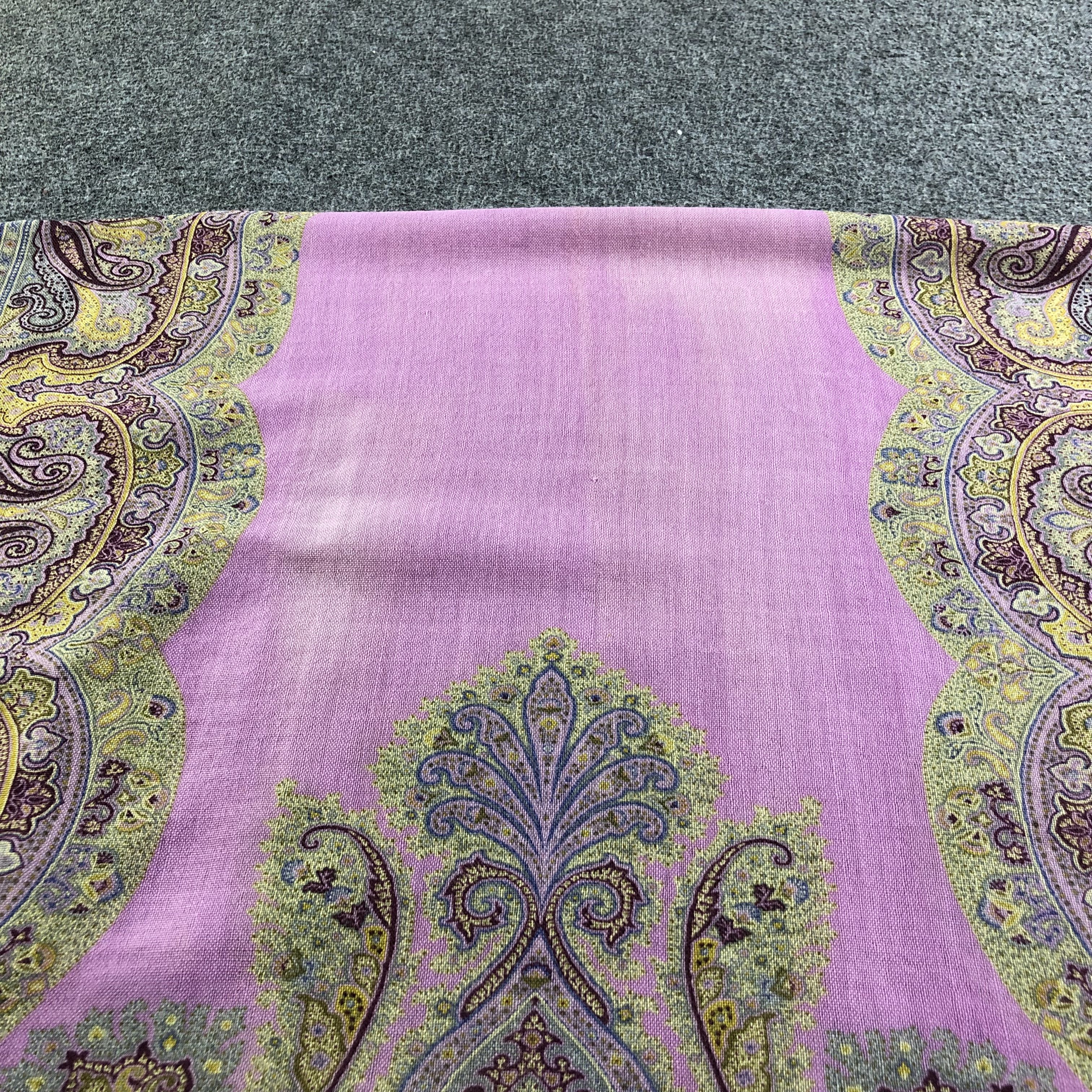 Etro Etro Paisley Wool/Silk Scarf Muffler Stole V2050 Size ONE SIZE - 10 Thumbnail