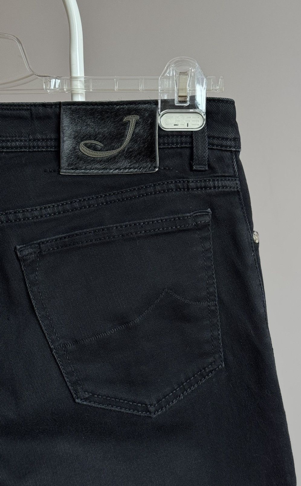 Jacob Cohen Jacob Cohen Black Slim Fit Stretch Jeans Denim Pants 31-33 Size US 33 - 3 Thumbnail
