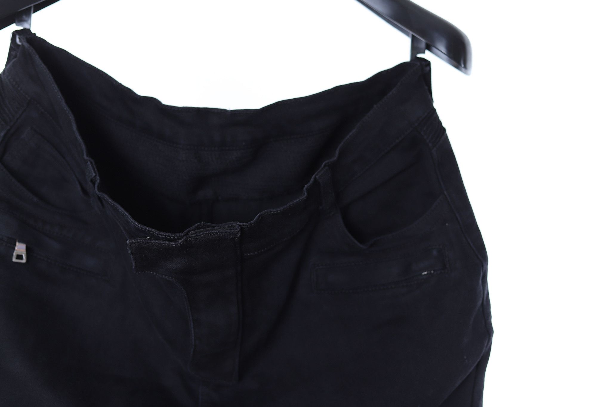 Balmain BALMAIN JEANS BIKER BLACK LOGO PANTS 137 Size US 36 / EU 52 - 3 Thumbnail