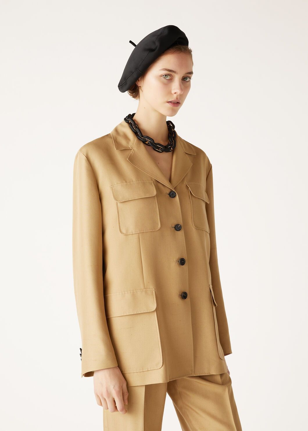 Loro Piana o1srvl11e0825 FAO5127 Matilde Jacket in Gold Size S / US 4 / IT 40 - 4 Thumbnail