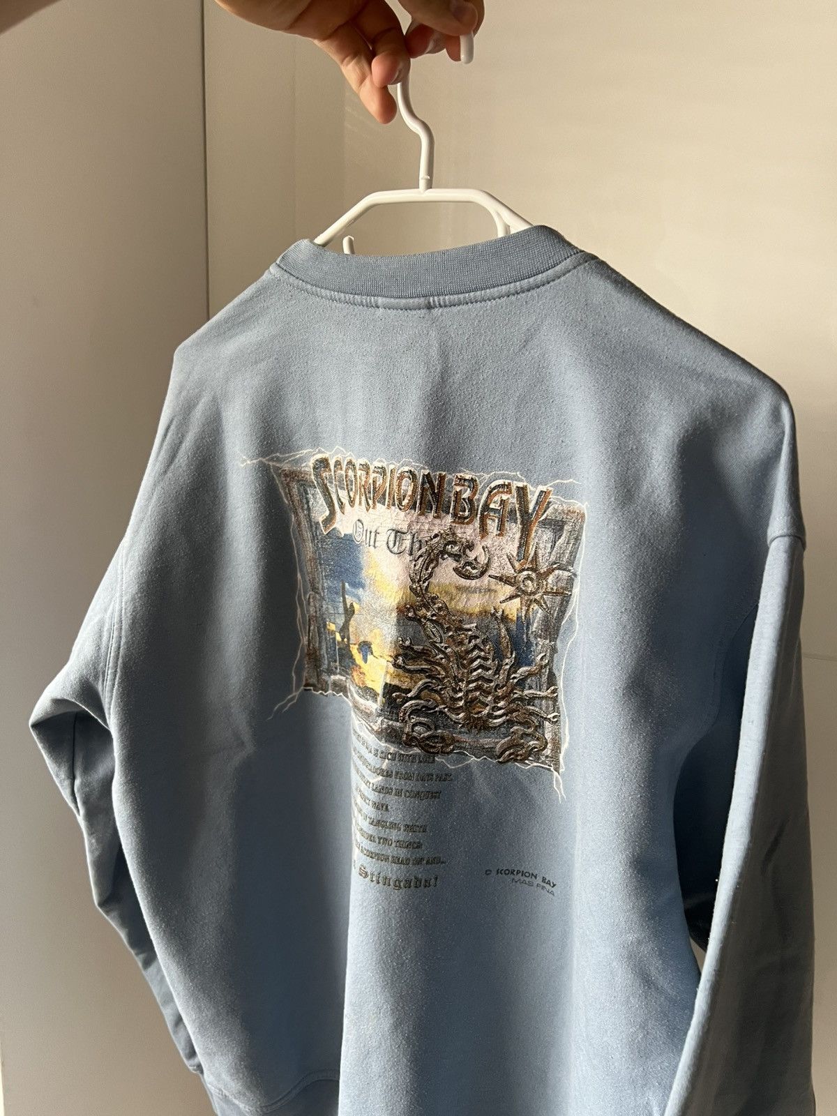 Vintage Vintage Y2K Scorpion Bay Overprint Blue American Sweatshirt Size US M / EU 48-50 / 2 - 1 Thumbnail