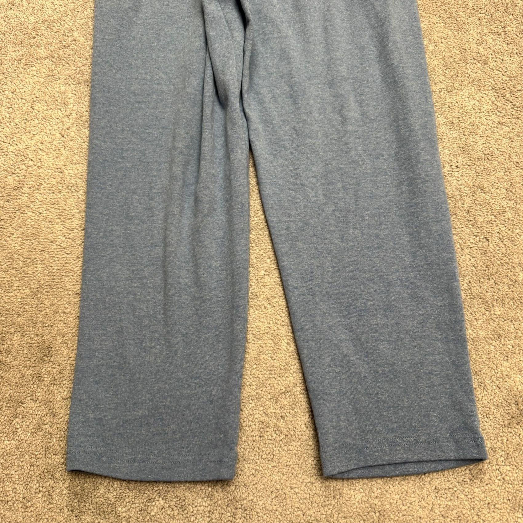 Blair Blair Sweatpants Womens Large Petite Heathered Blue Casual Lounge Straight Leg Pants Size 36" / US 14 / IT 50 - 3 Thumbnail