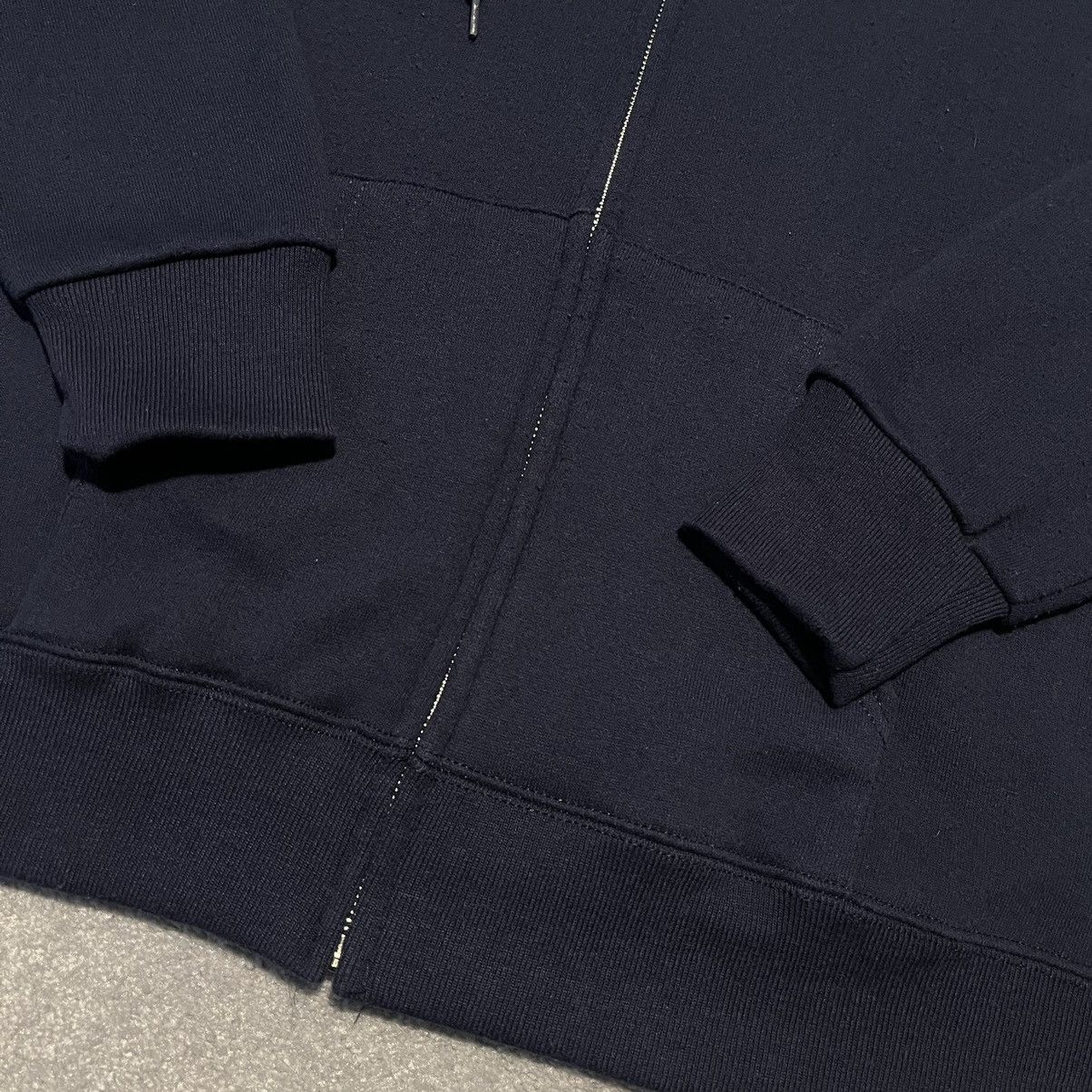 Vintage Vintage 1990s Santee Sweats Blank Navy Zip Hoodie Sweatshirt Size US L / EU 52-54 / 3 - 2 Thumbnail