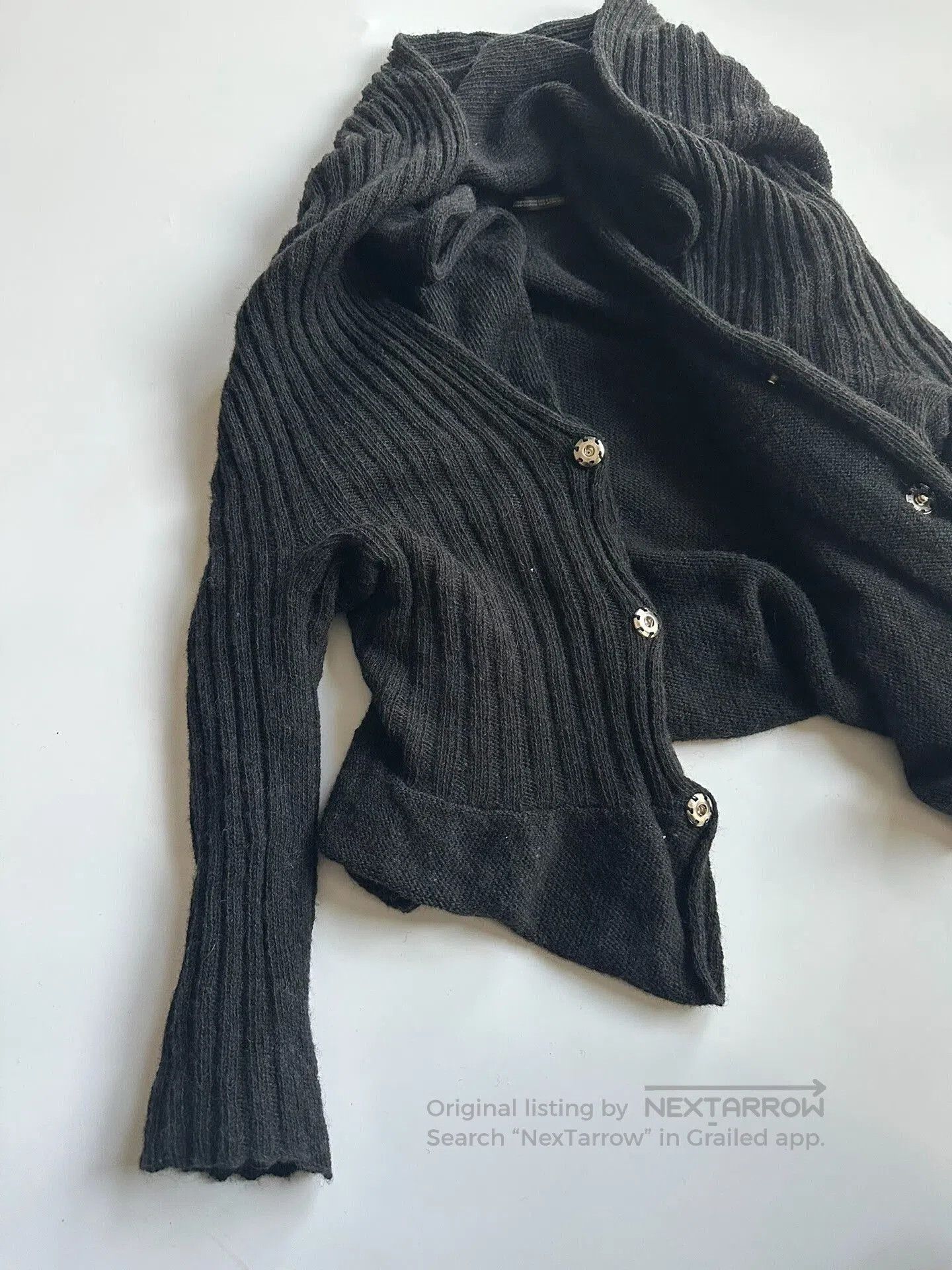 Y's Y's Layered Sweater Cardigan. Size US M / EU 48-50 / 2 - 2 Thumbnail