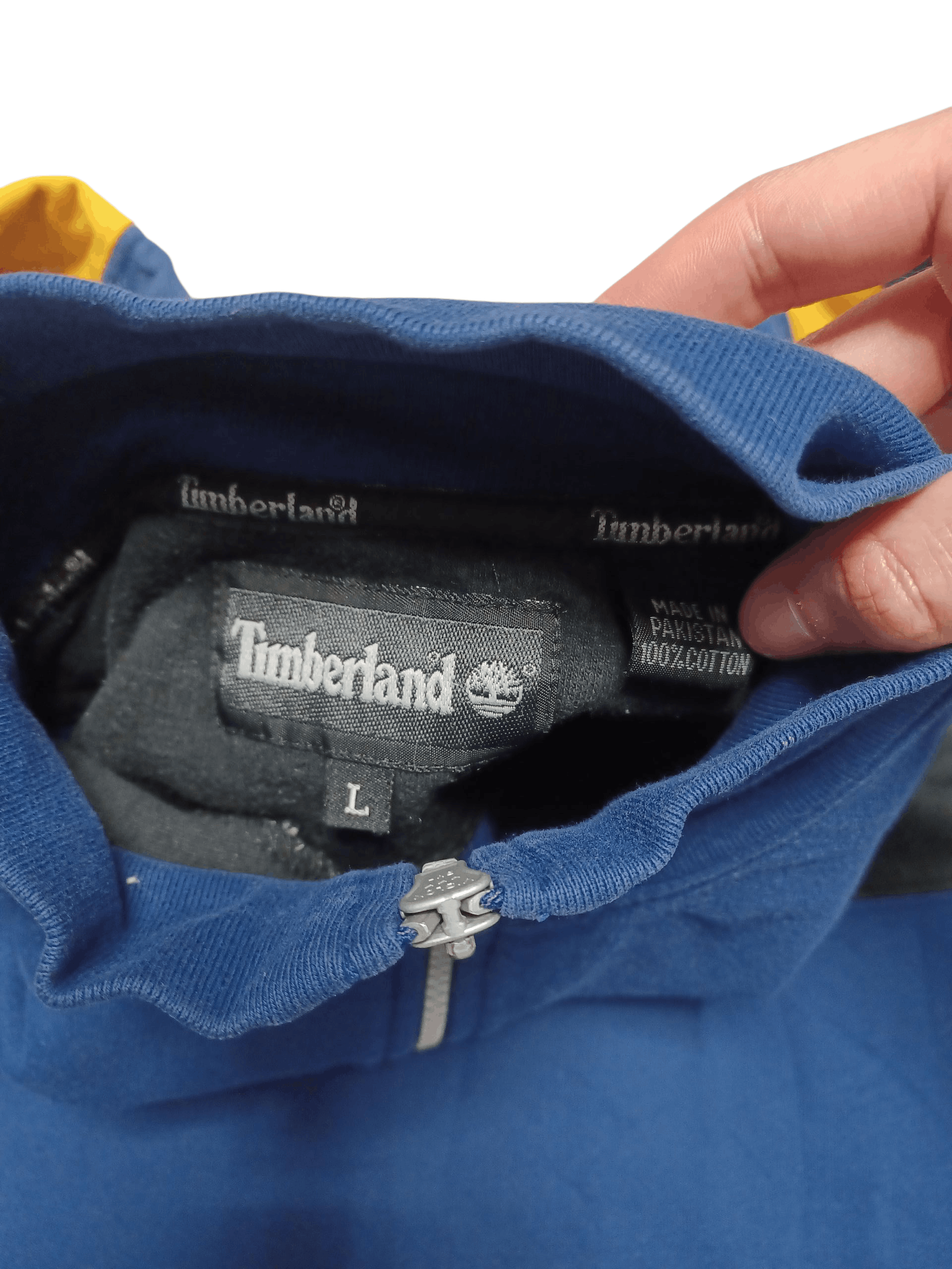 Timberland TIMBERLAND VINTAGE BIGLOGO EMBROIDERED 1/3 SWEATSHIRT Size US L / EU 52-54 / 3 - 6 Thumbnail