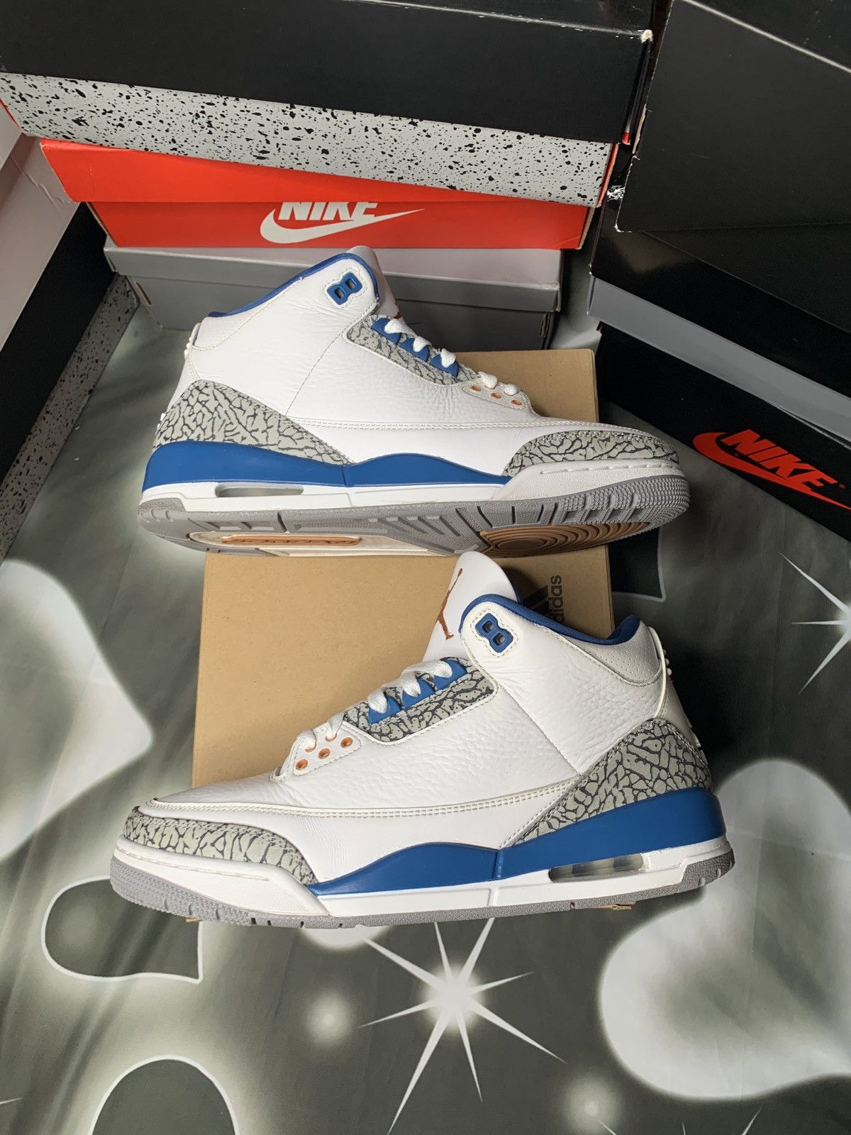 Jordan Brand Air Jordan 3 Retro Washington Wizard Size US 10 / EU 43 - 1 Thumbnail