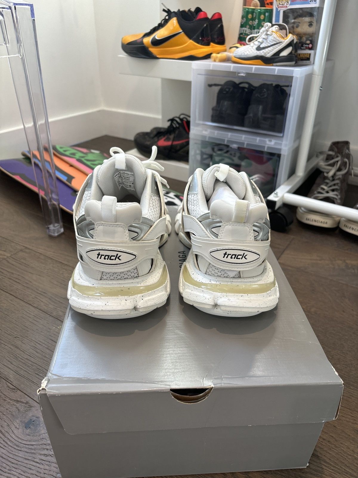 Balenciaga × Designer Balenciaga Track Sneaker White Size 45/12 Size US 12 / EU 45 - 3 Thumbnail