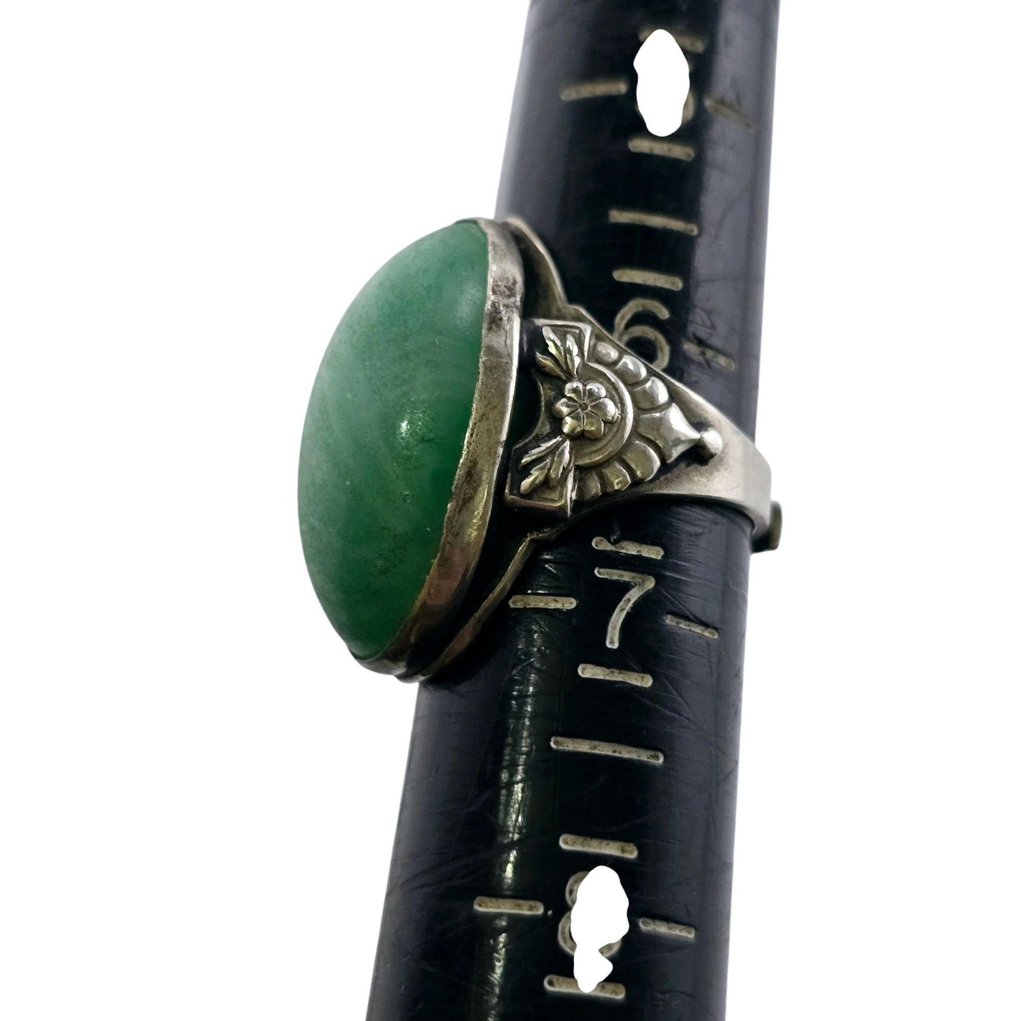 Vintage Vintage Decorative Silvertone Glass or Tourmaline Fancy Shan Size ONE SIZE - 5 Thumbnail