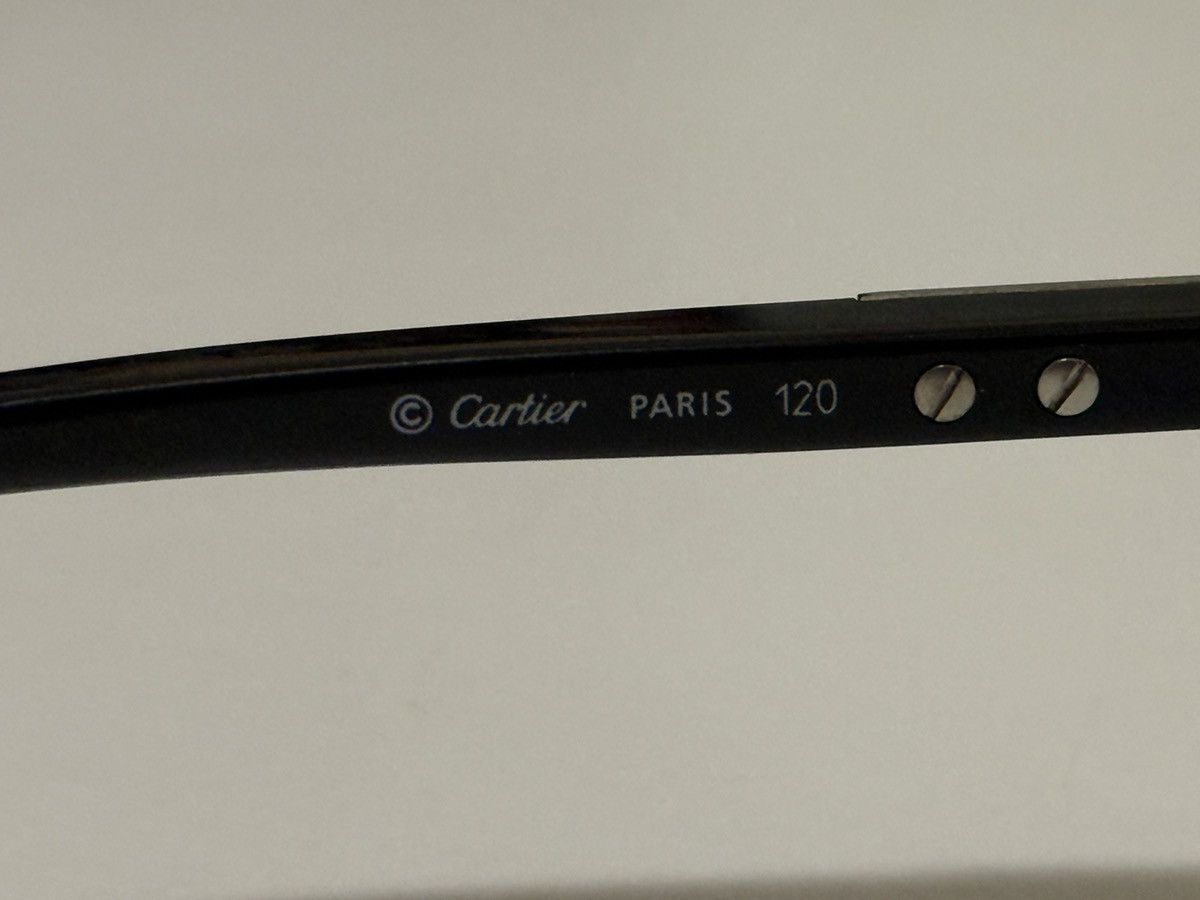 Cartier Cartier VINTAGE Rectangular Sunglasses Size 62-18-120 Size ONE SIZE - 5 Thumbnail
