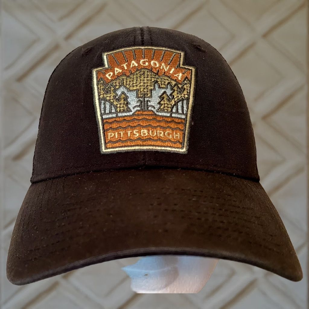 Patagonia VINTAGE Rare Patagonia Pittsburgh Snapback Hat Black Size ONE SIZE - 1 Thumbnail