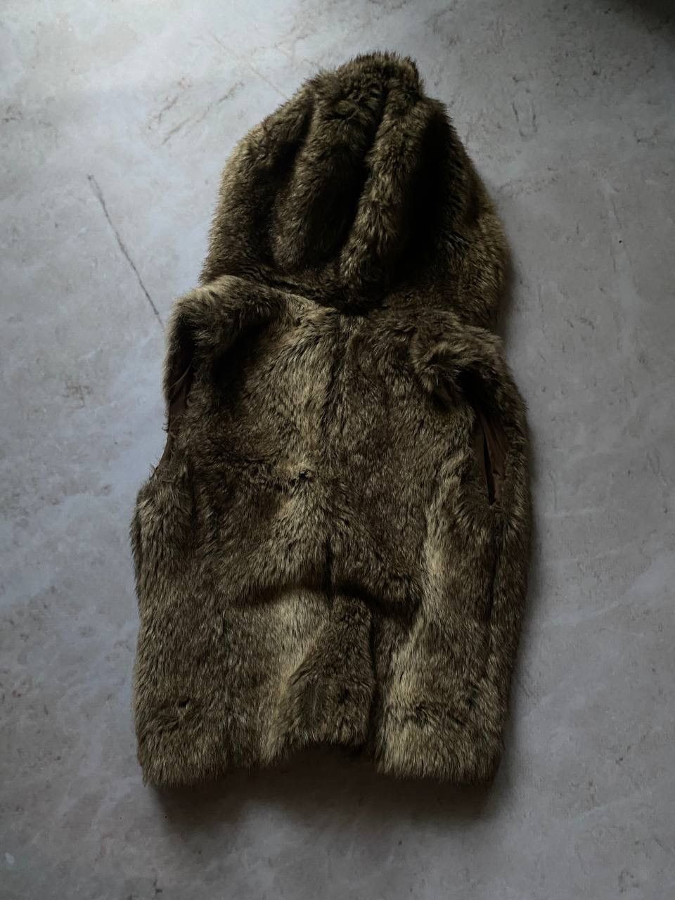 Beauty Beast × Vintage Vintage Avant Garde Faux Fur Vest Hooded Y2K Japanese style Size M / US 6-8 / IT 42-44 - 4 Thumbnail