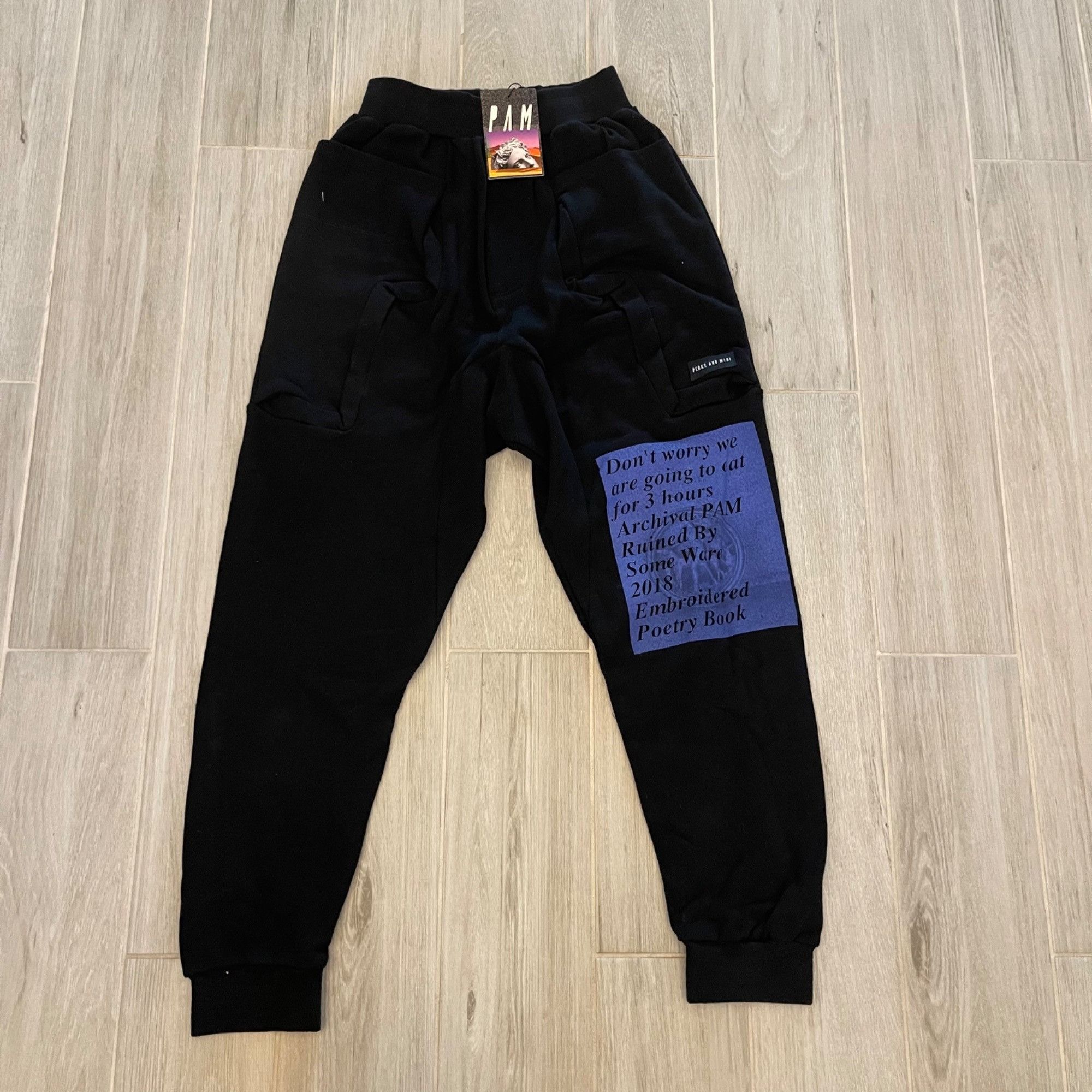 NEW PERKS AND MINI x SOMEWARE ARCHIVAL RARE SWEATPANTS SZ L