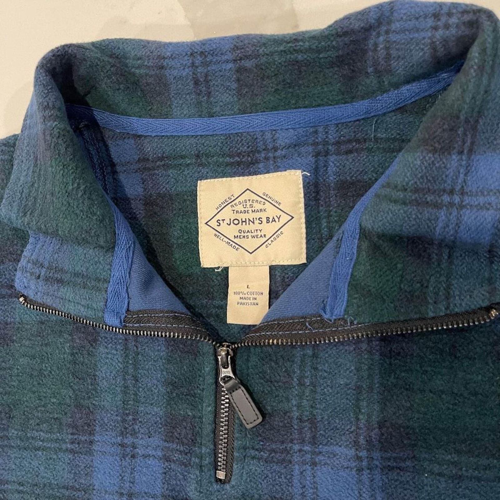 St. Johns Bay St John’s Bay NWT Fleece Half Zip Sweater Mens Large Flannel Size US L / EU 52-54 / 3 - 3 Thumbnail
