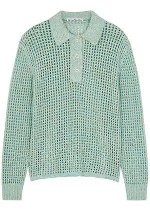 Acne Studios o1y0725 Polo Sweater in Green Size S / US 4 / IT 40 - 1 Thumbnail