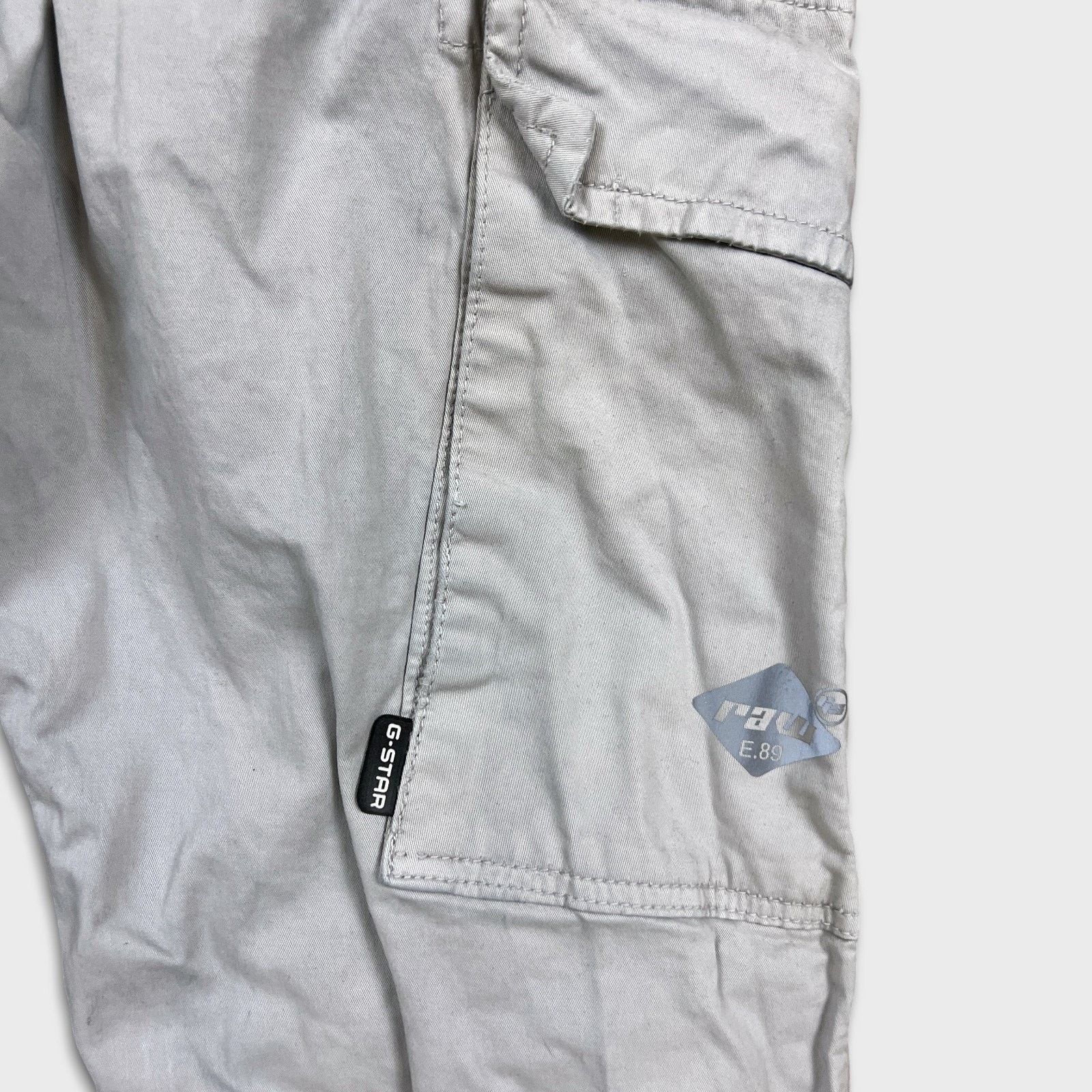 G-Star G Star Raw 3301 Pants 32x27 Straight Utility Cargo Trousers Size US 32 / EU 48 - 8 Thumbnail