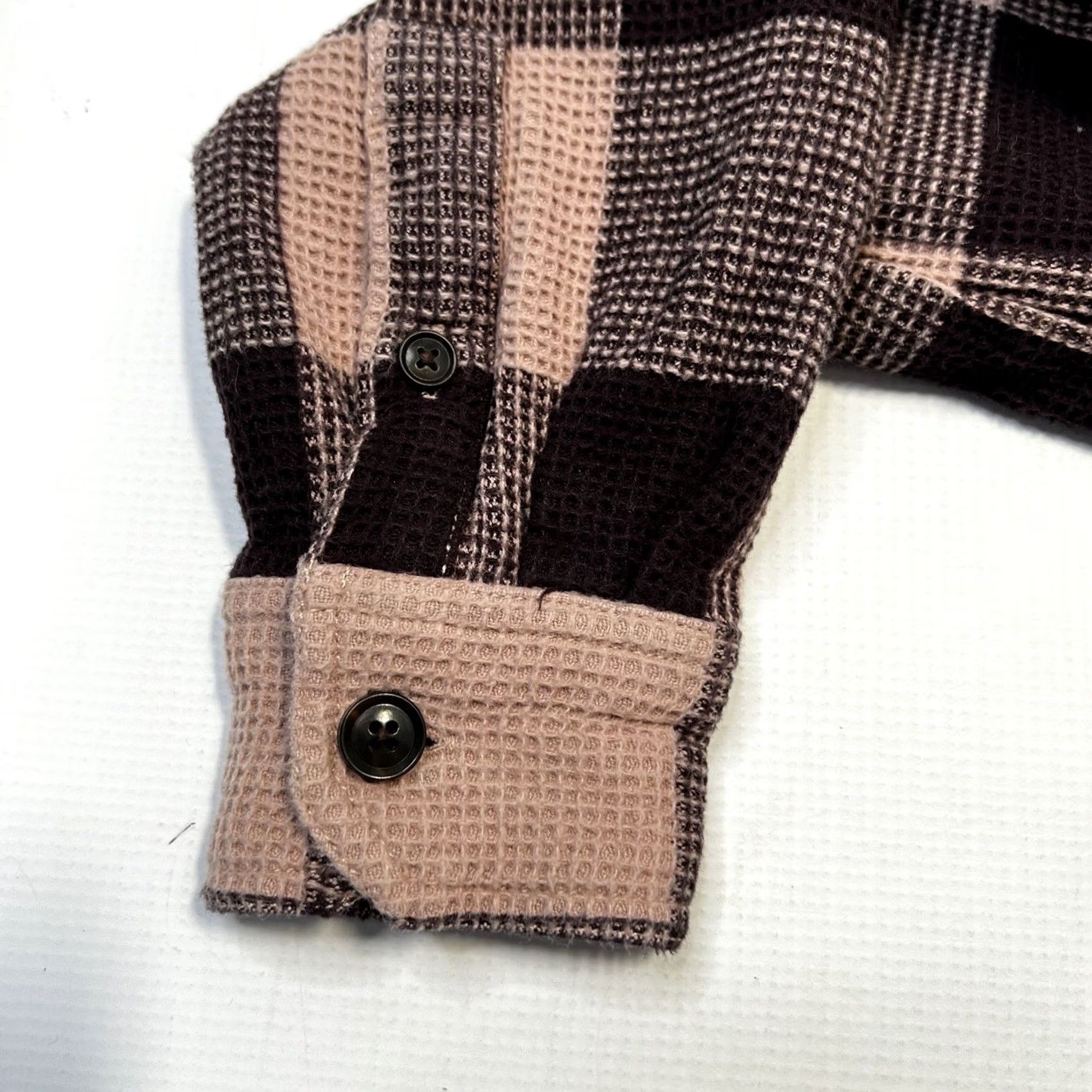 Madewell VINTAGE? No. Madewell Shirt Womens XS Half Zip Pullover Plaid Relaxed Fit Top Pink Boho Size XS / US 0-2 / IT 36-38 - 6 Thumbnail
